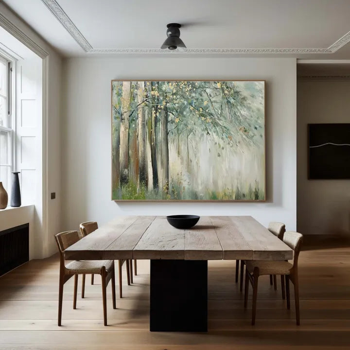 Abstract Textured Wall Art - Whispers of the Forest