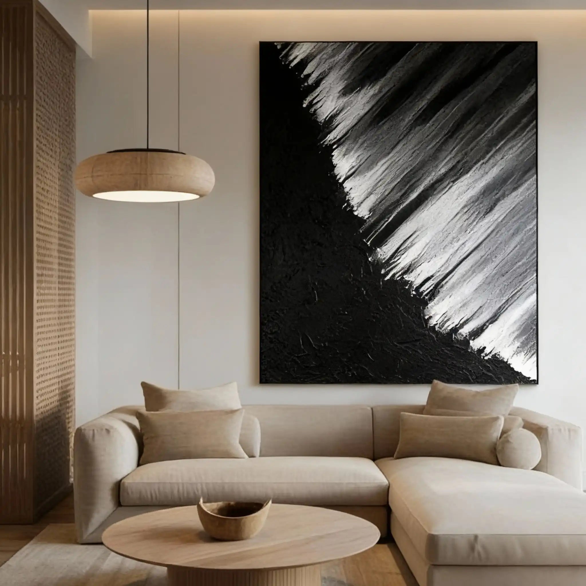 Black and White Minimalist Wall Art #BW002