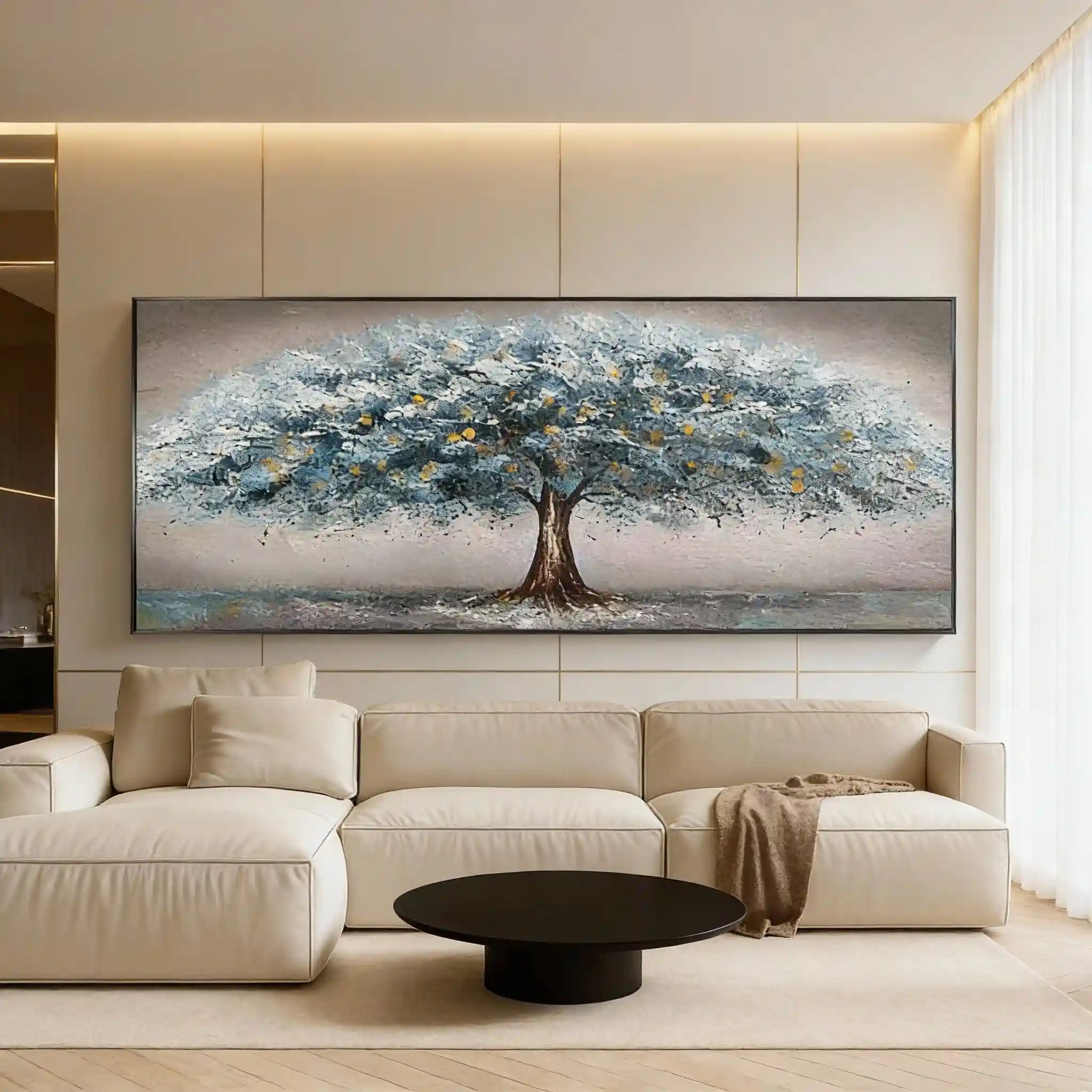 Vibrant Tree Textured Wall Art #LL 0409
