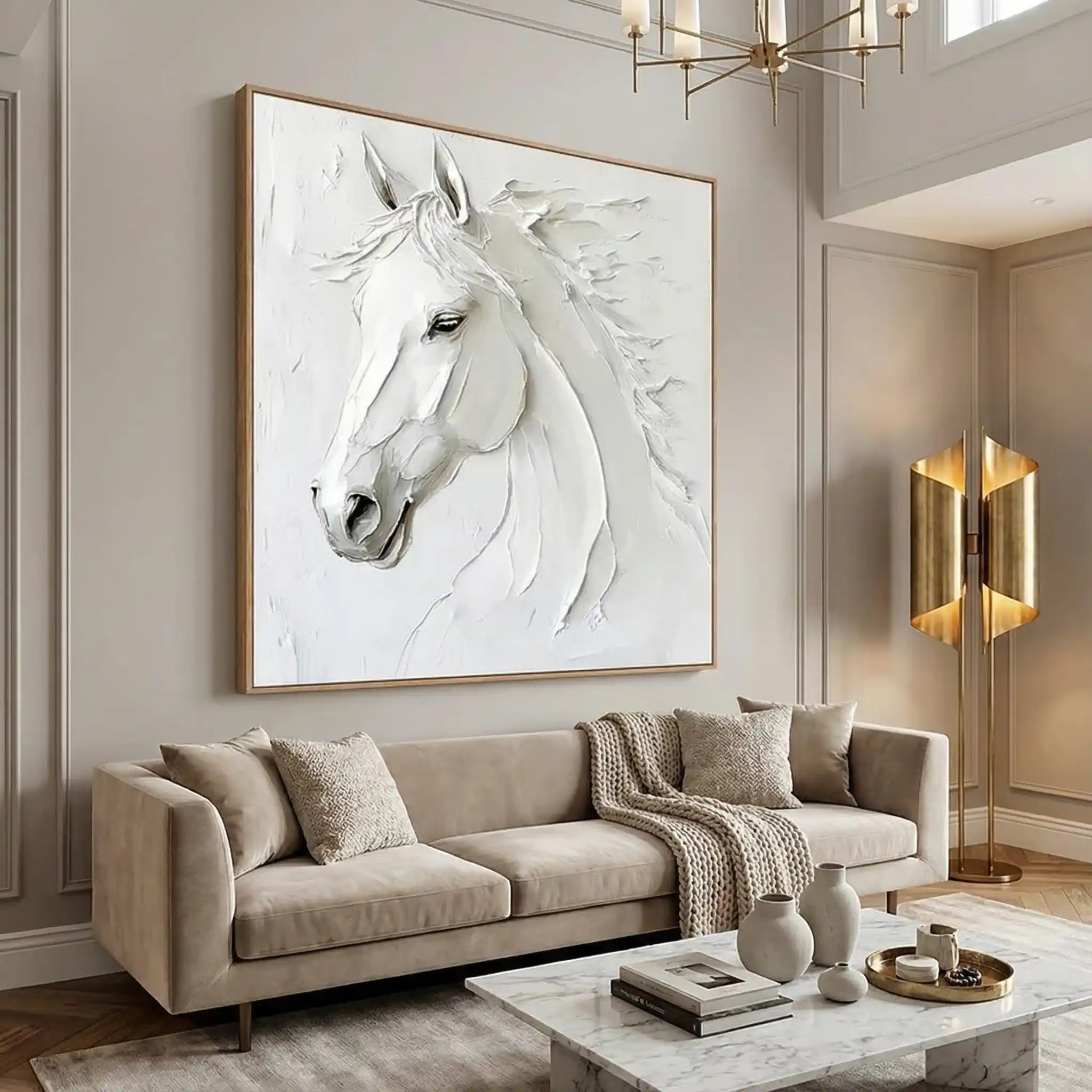 Abstract Animal Horse Wall Art #AL107