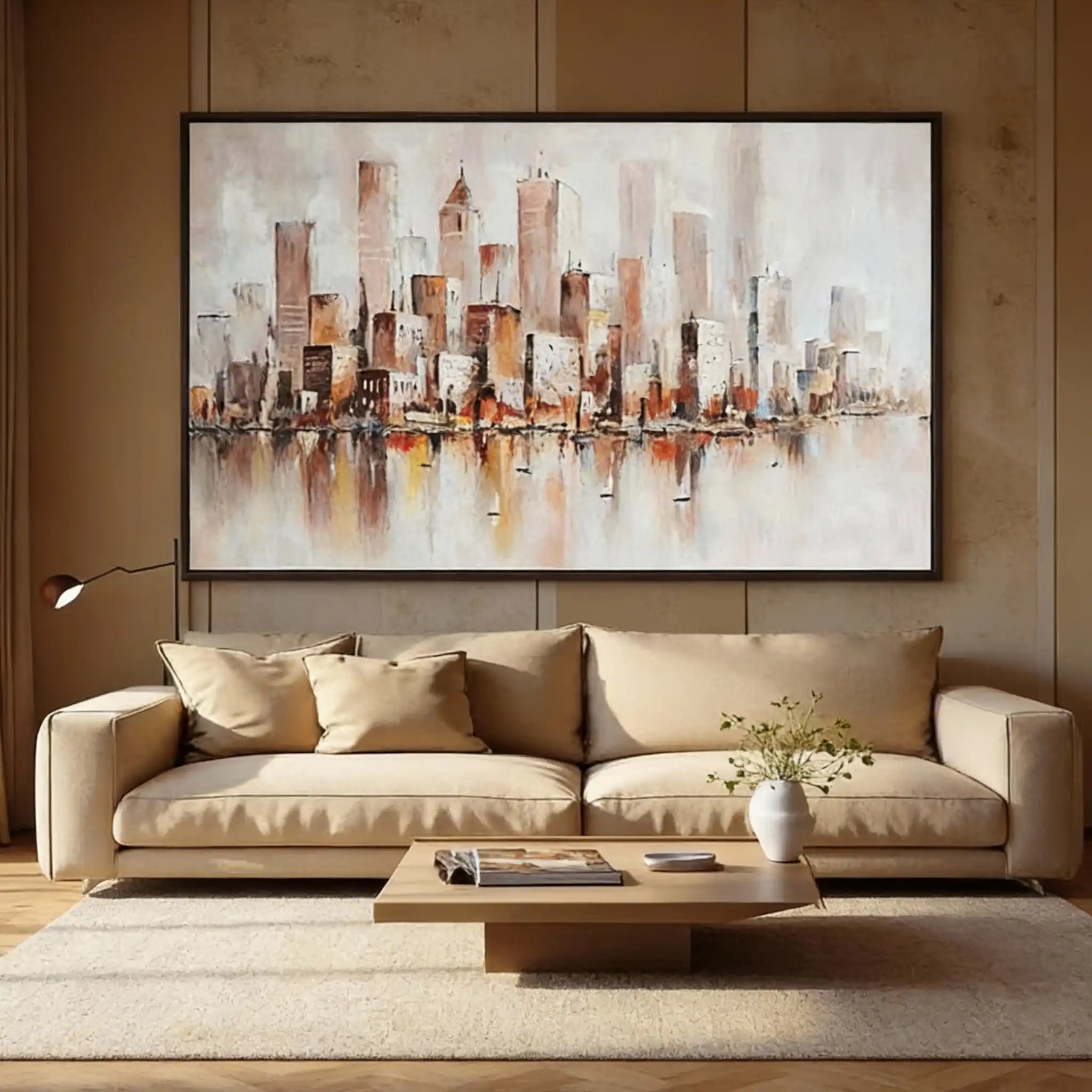 Abstract Urban Landscape Wall Art Painting #UL004