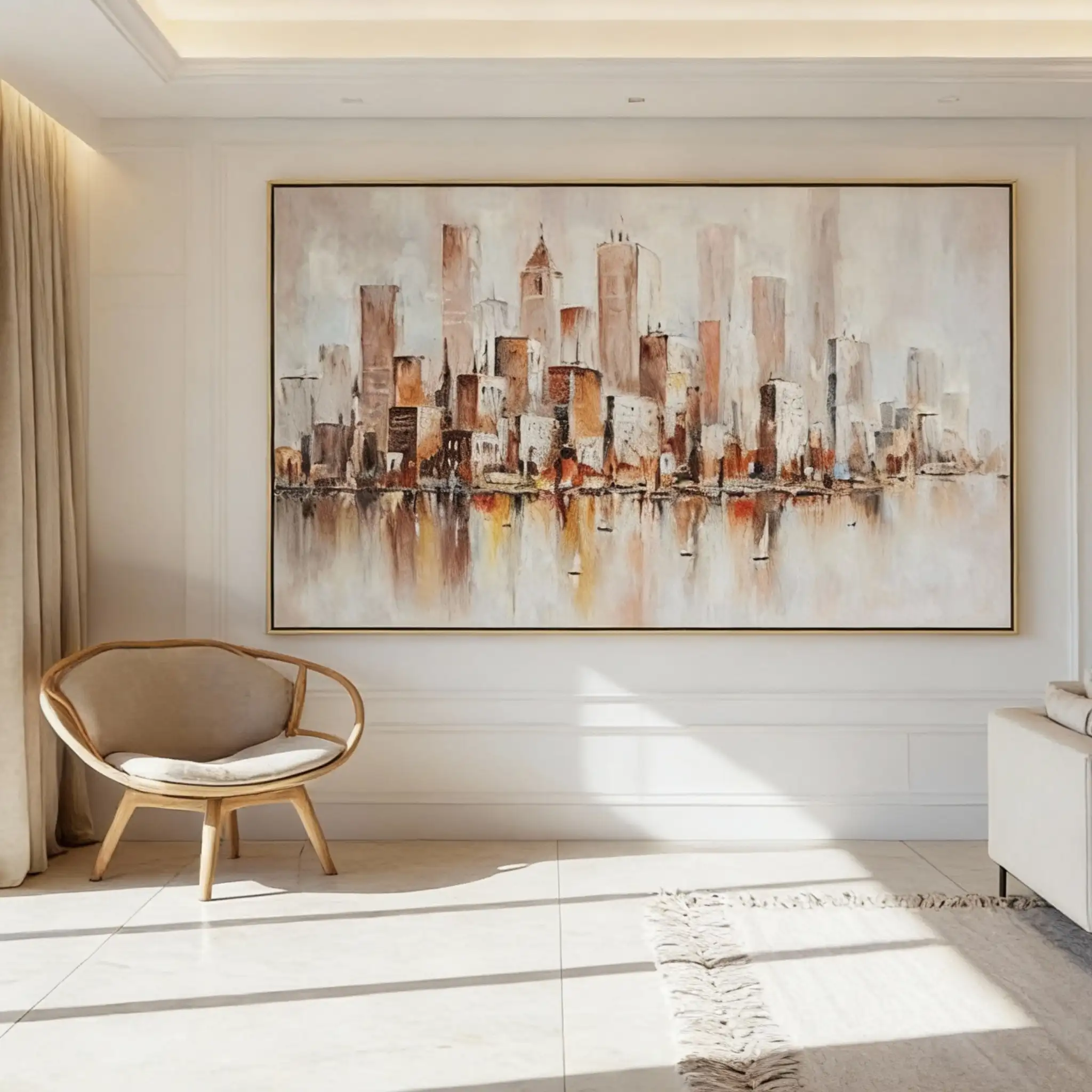 Abstract Urban Landscape Wall Art Painting #UL004