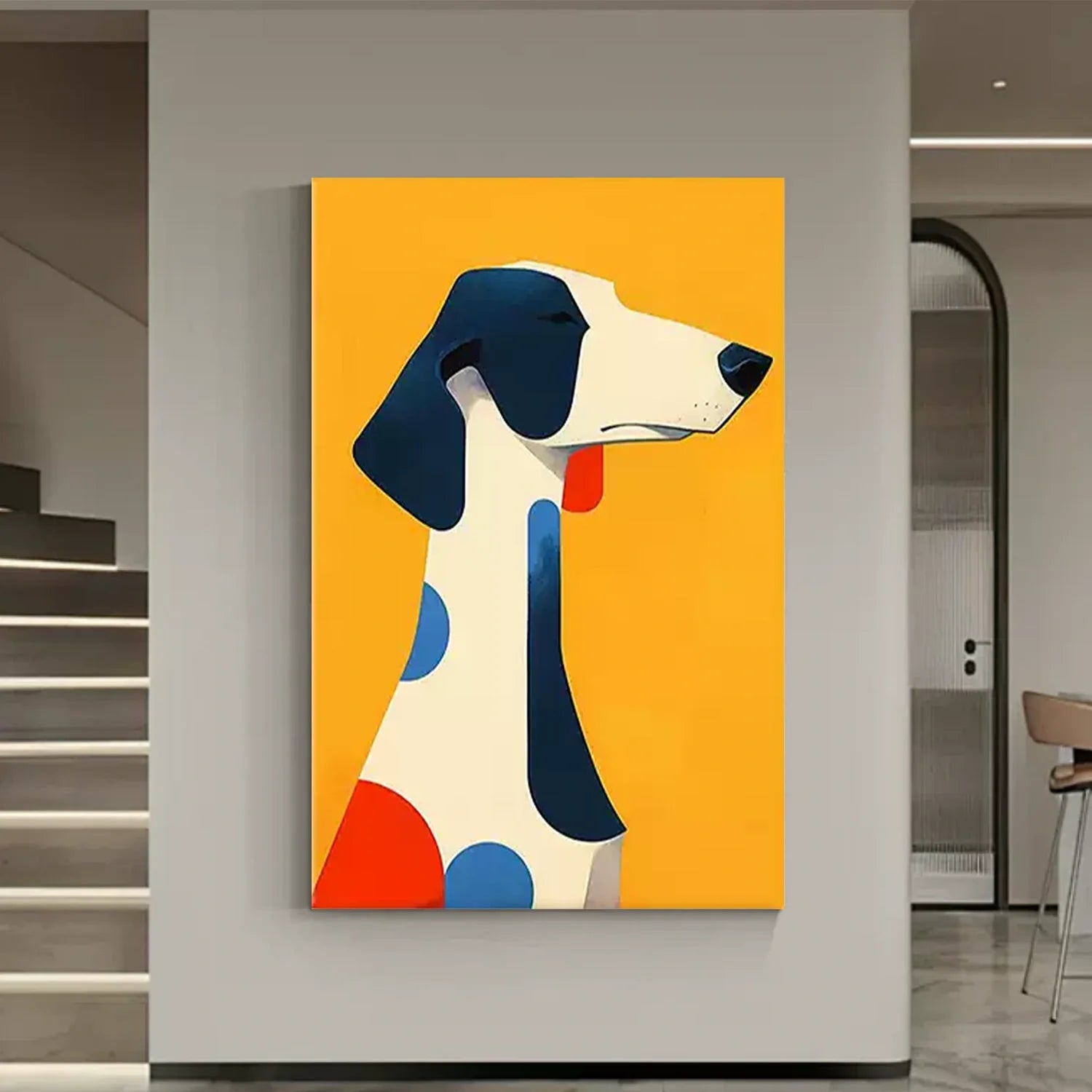 Abstract Animal Dog Wall Art #AL103