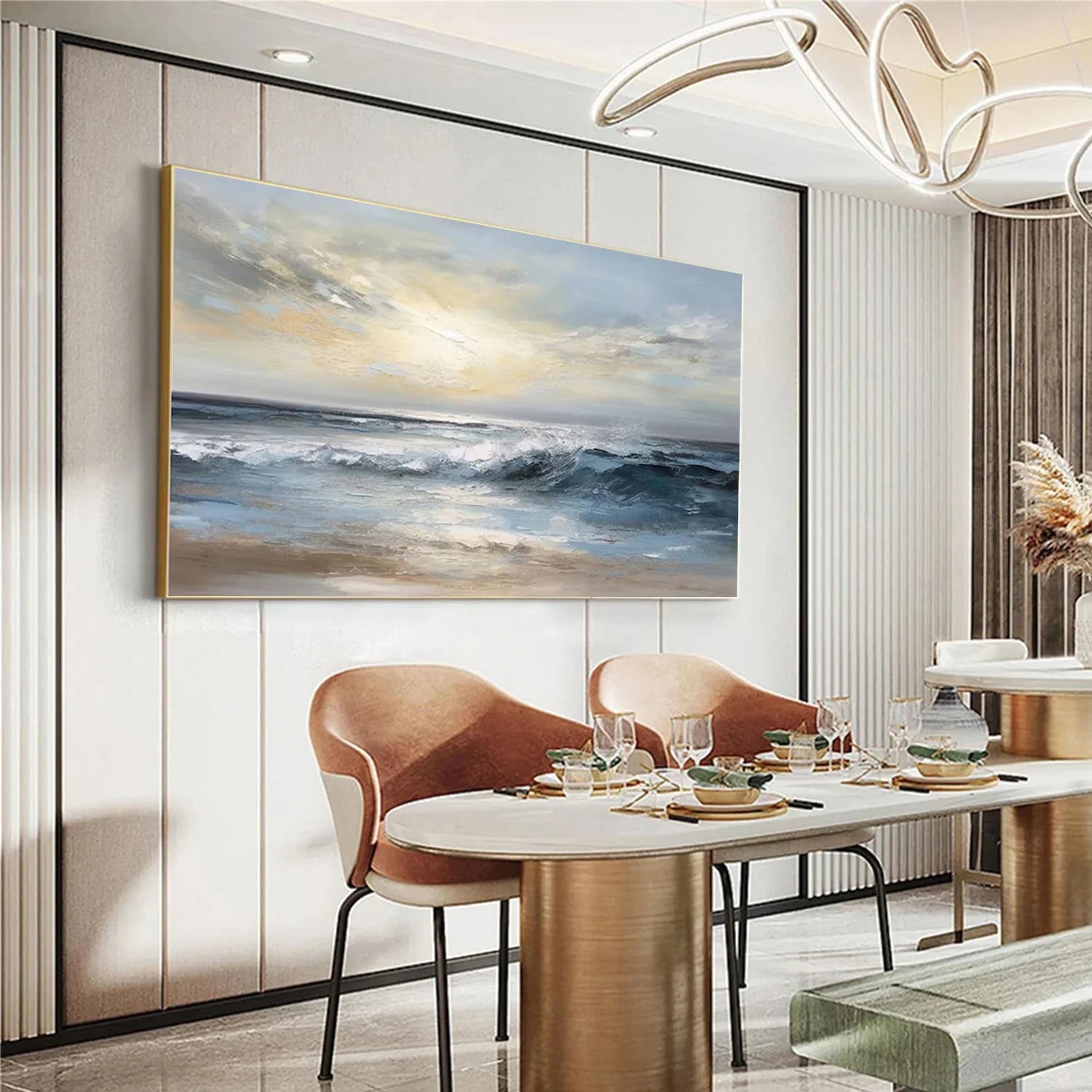 Sea & Sky Abstract Wall Art #MS134