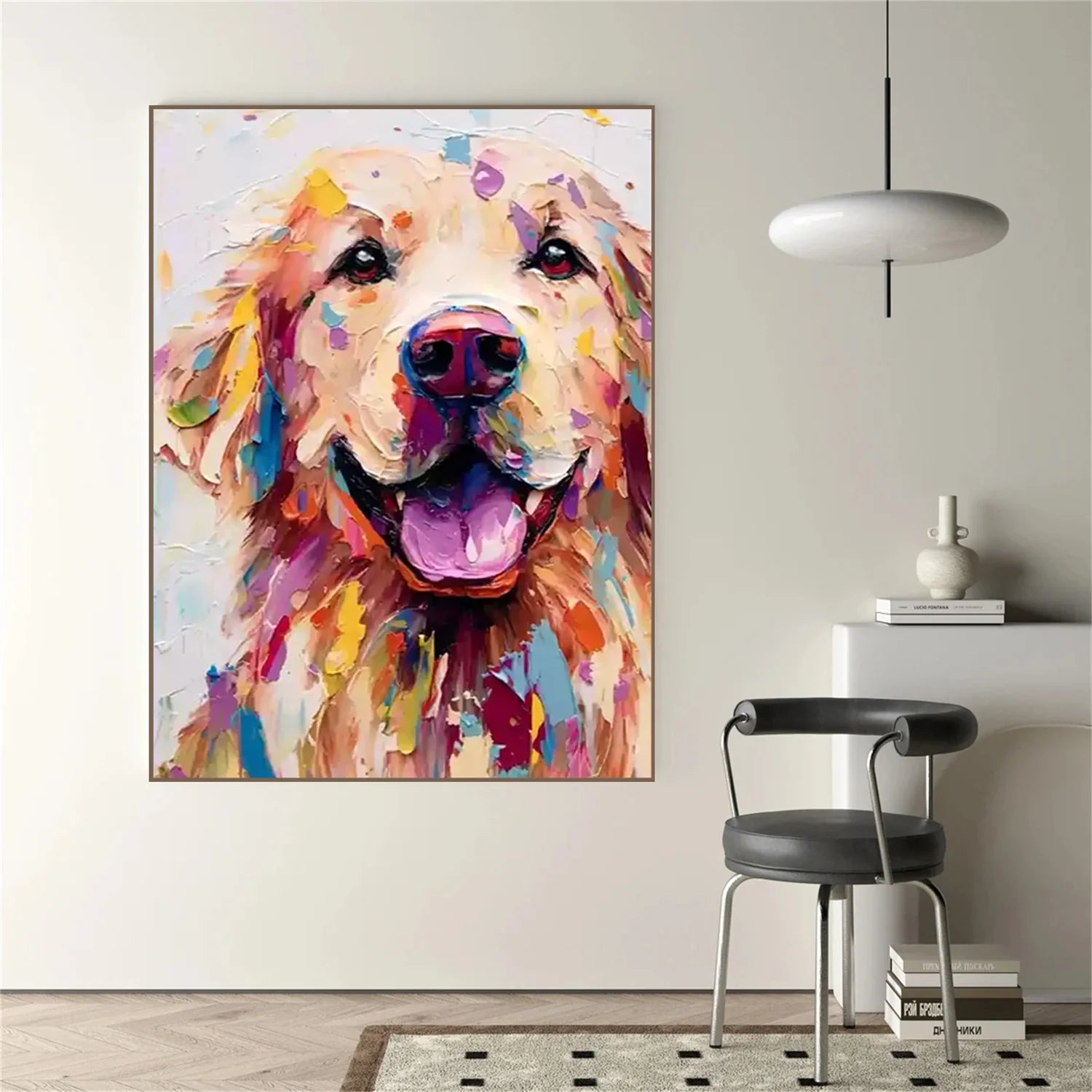 Abstract Animal Dog Wall Art #AL111