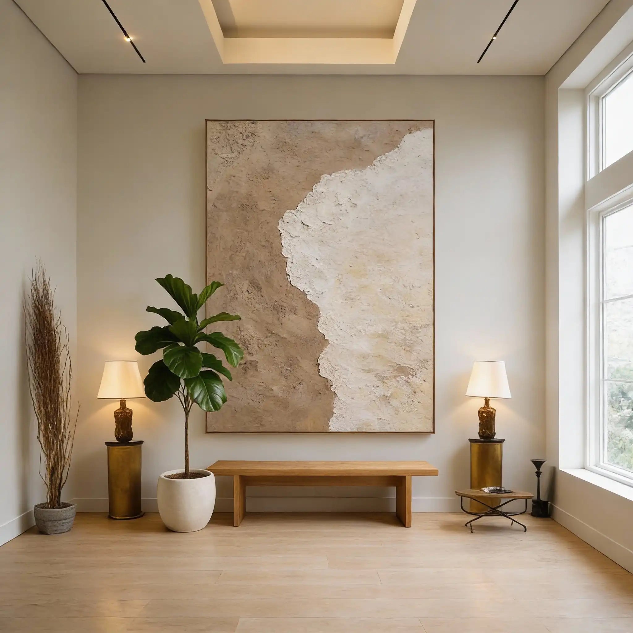 Minimalist Wabi Sabi Painting "Roam"