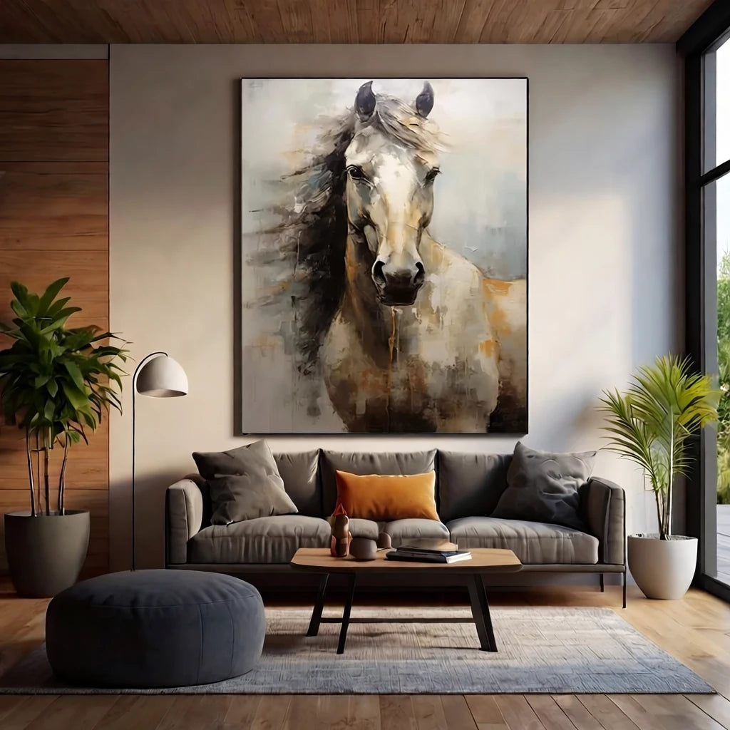 Abstract Animal Horse Wall Art #AL132