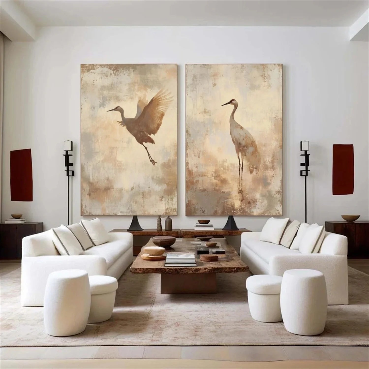 Abstract Animal Wall Art Set of 2 #AL143