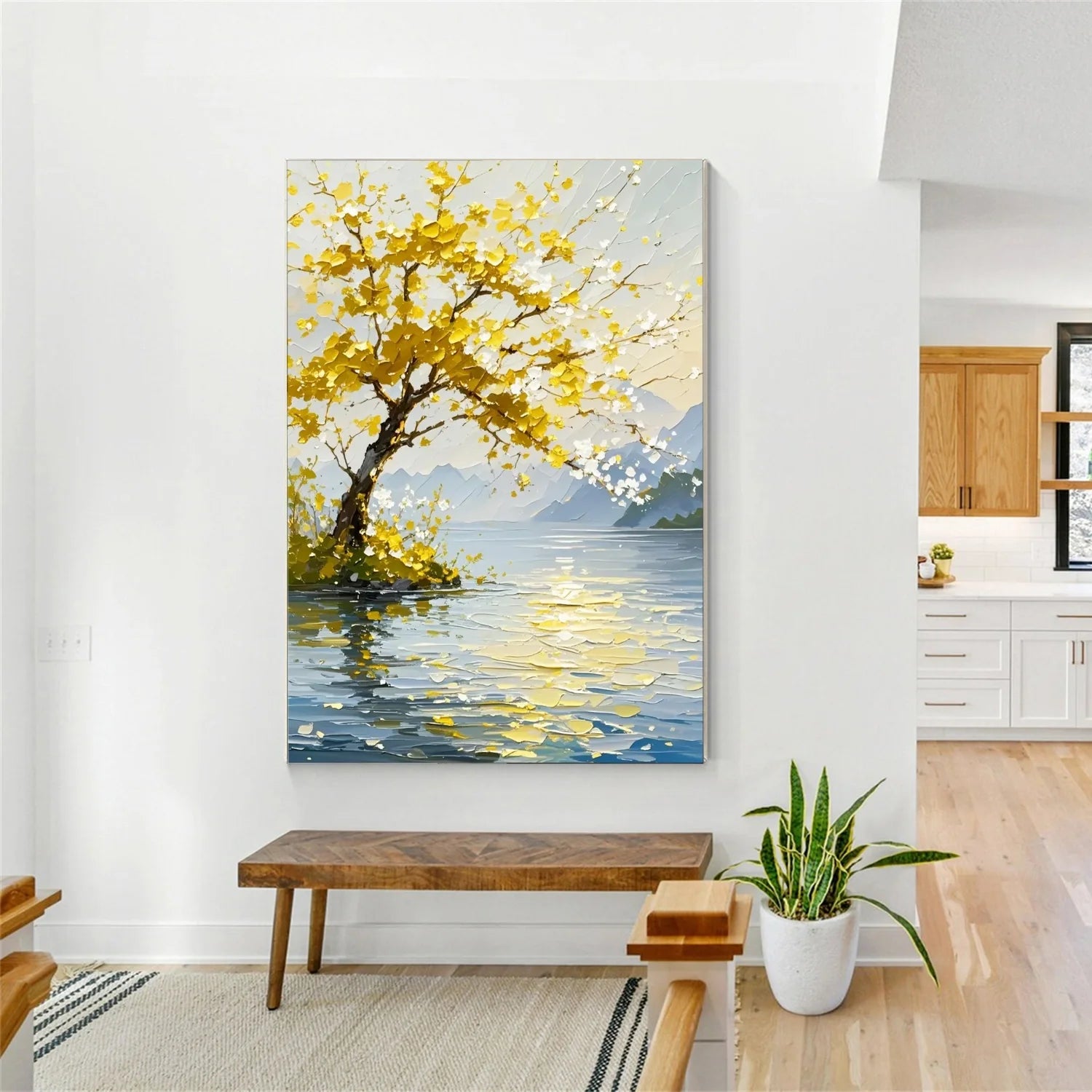 Tree Abstract Textured Wall Art #TP074