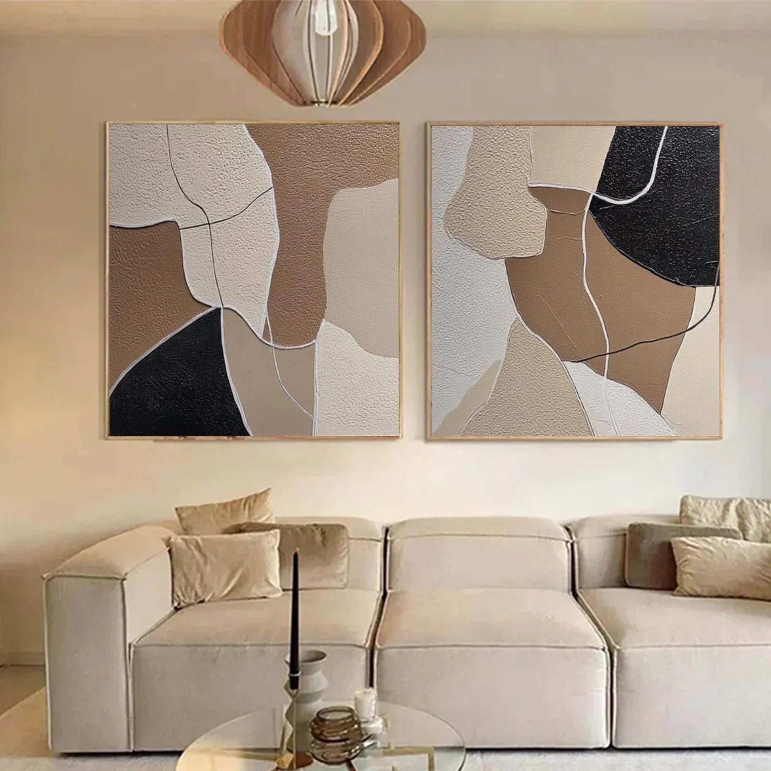 Abstract Canvas Art Set of 2 #WS807