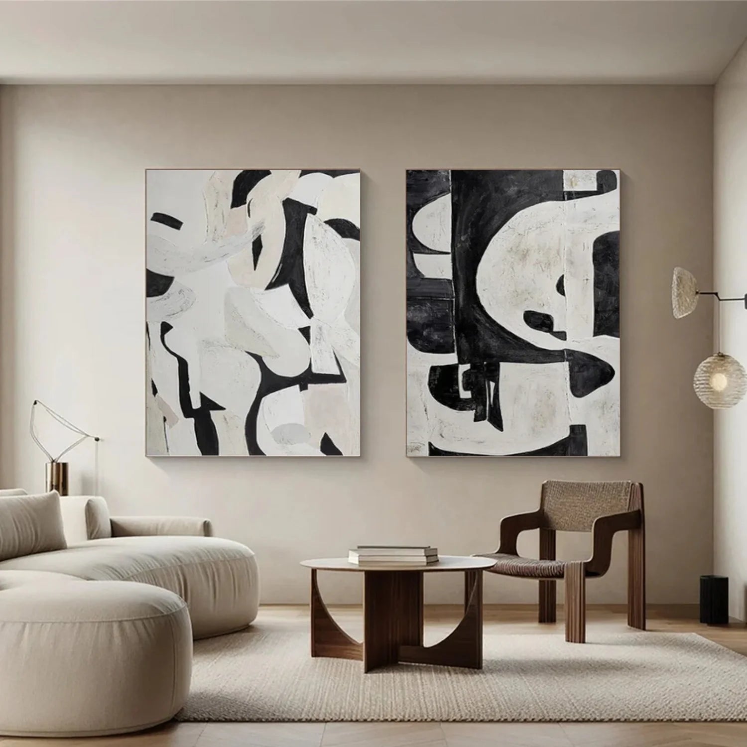 Minimalist Canvas Art Set of 2 #MM265