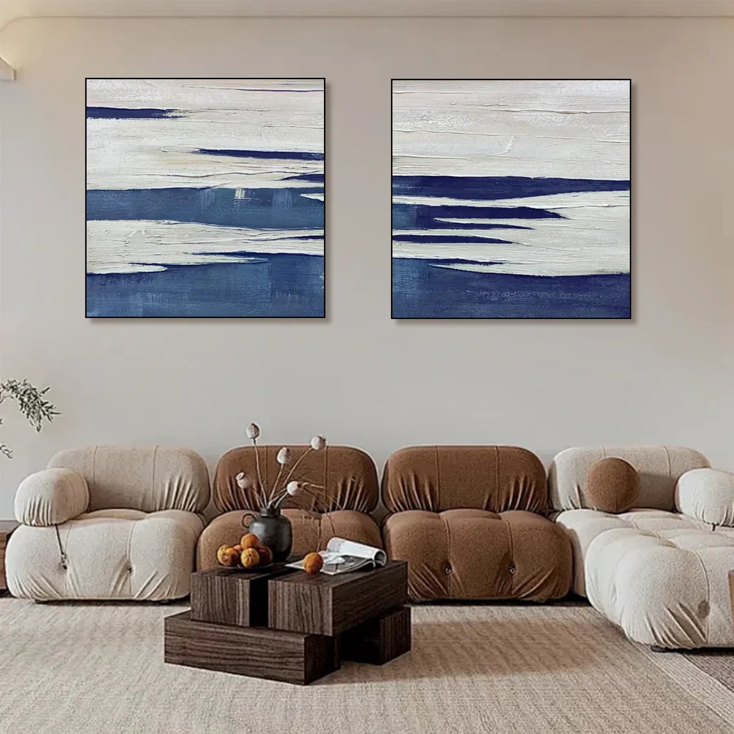 Abstract Canvas Art Set of 2 #WS633