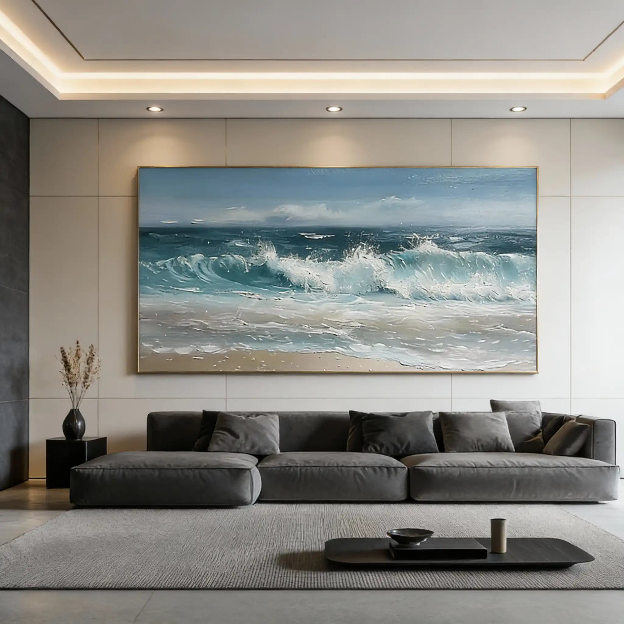 Ocean & Sky Abstract Textured Wall Art #OST20