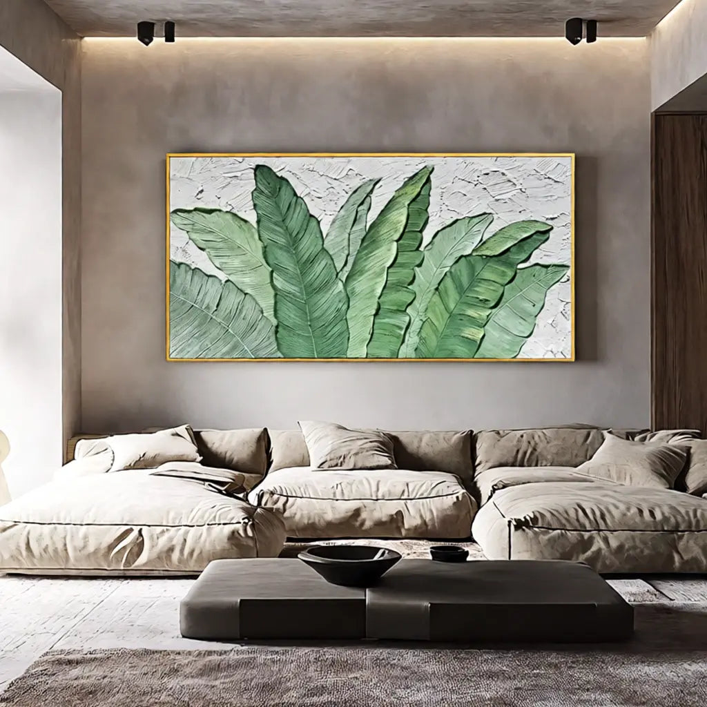 Flower & Tree Abstract Textured Wall Art #TFT095