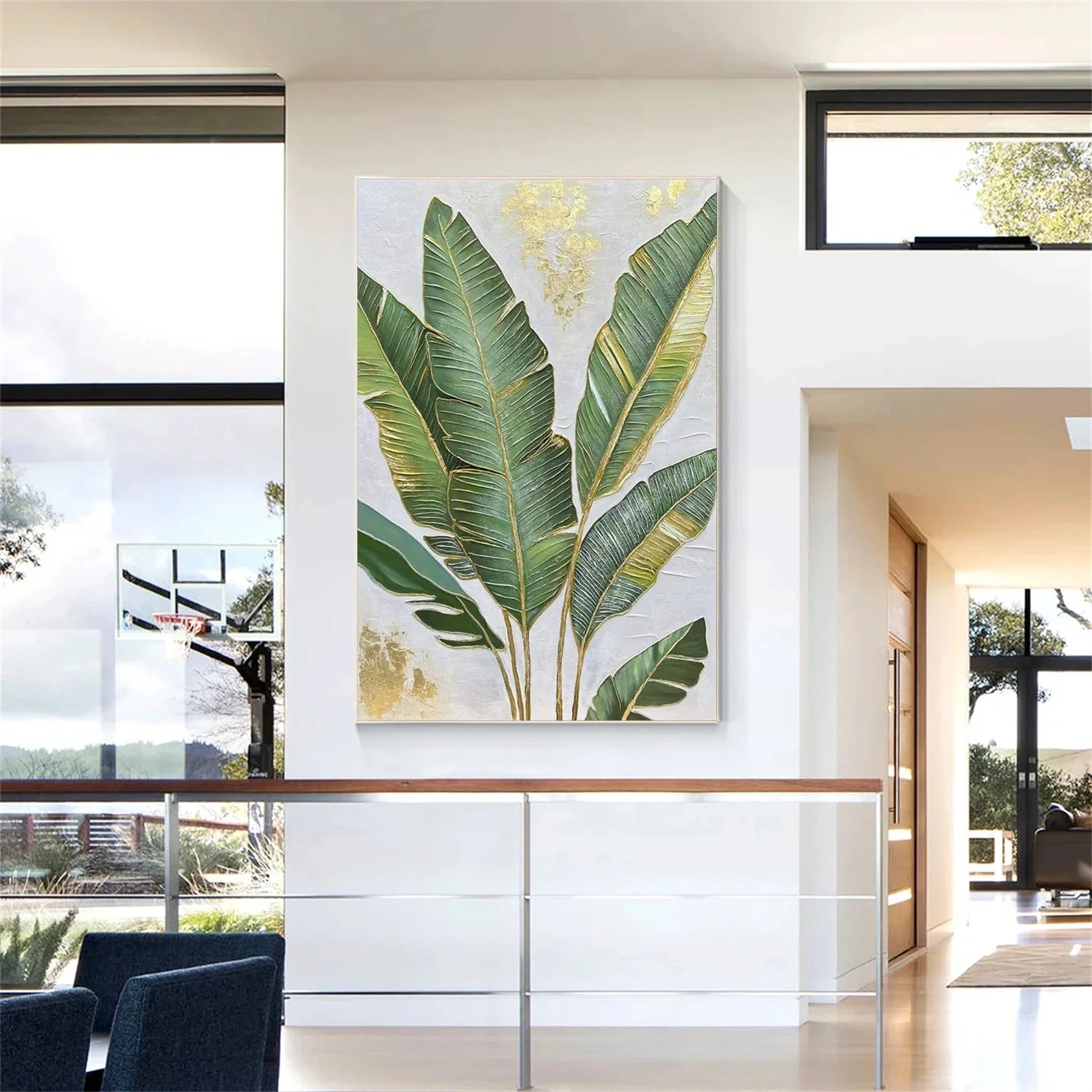 Flower & Tree Abstract Textured Wall Art #ML114