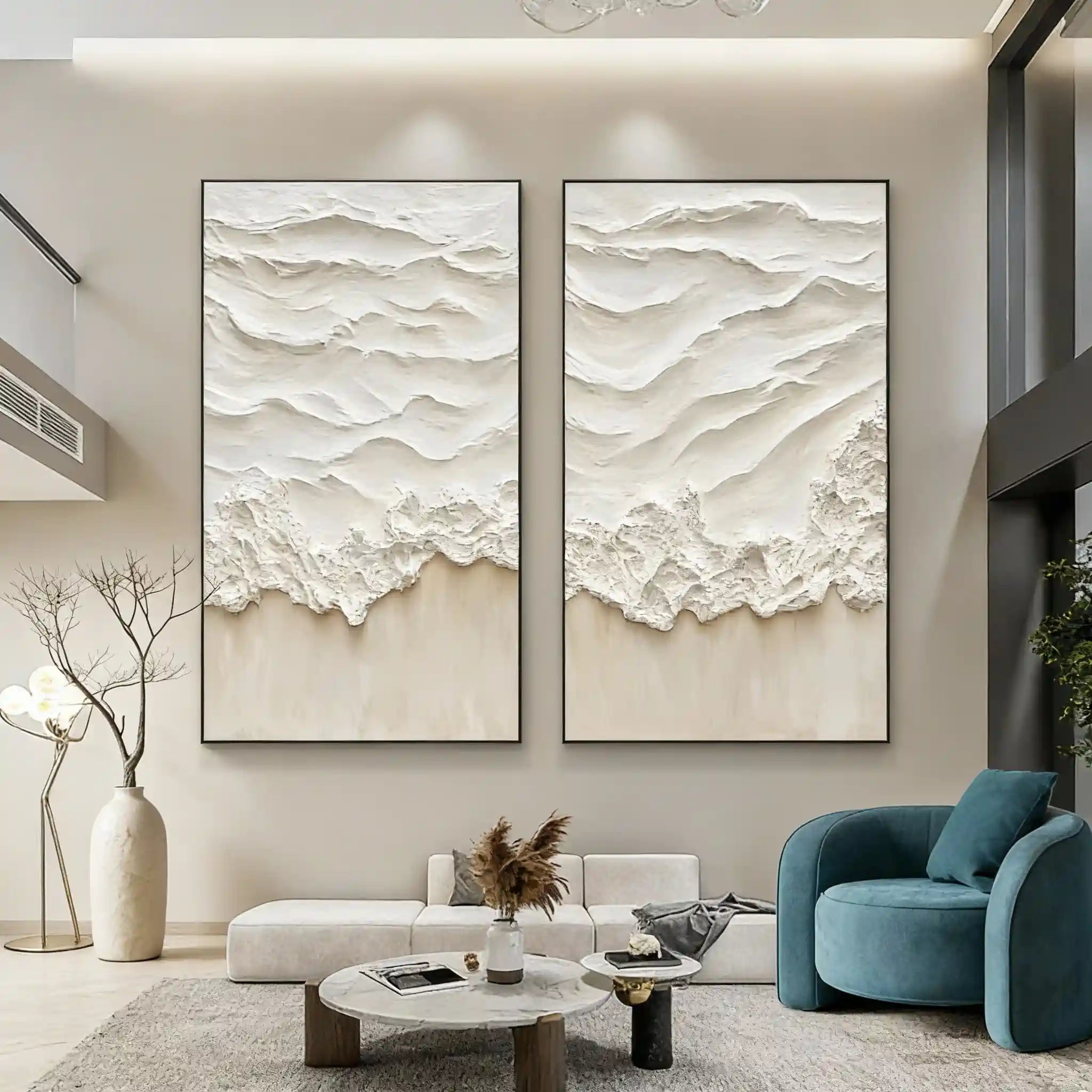 Minimalist Ocean Wave Textured Decor #BBS 026