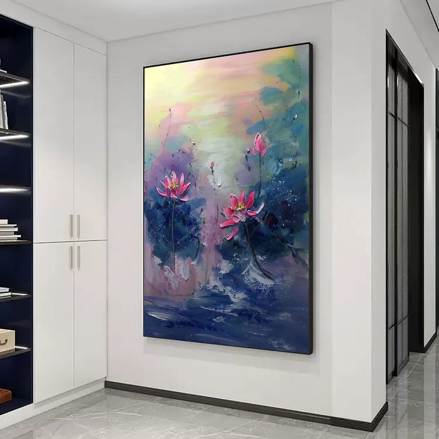 Flower & Tree Abstract Textured Wall Art #ML106