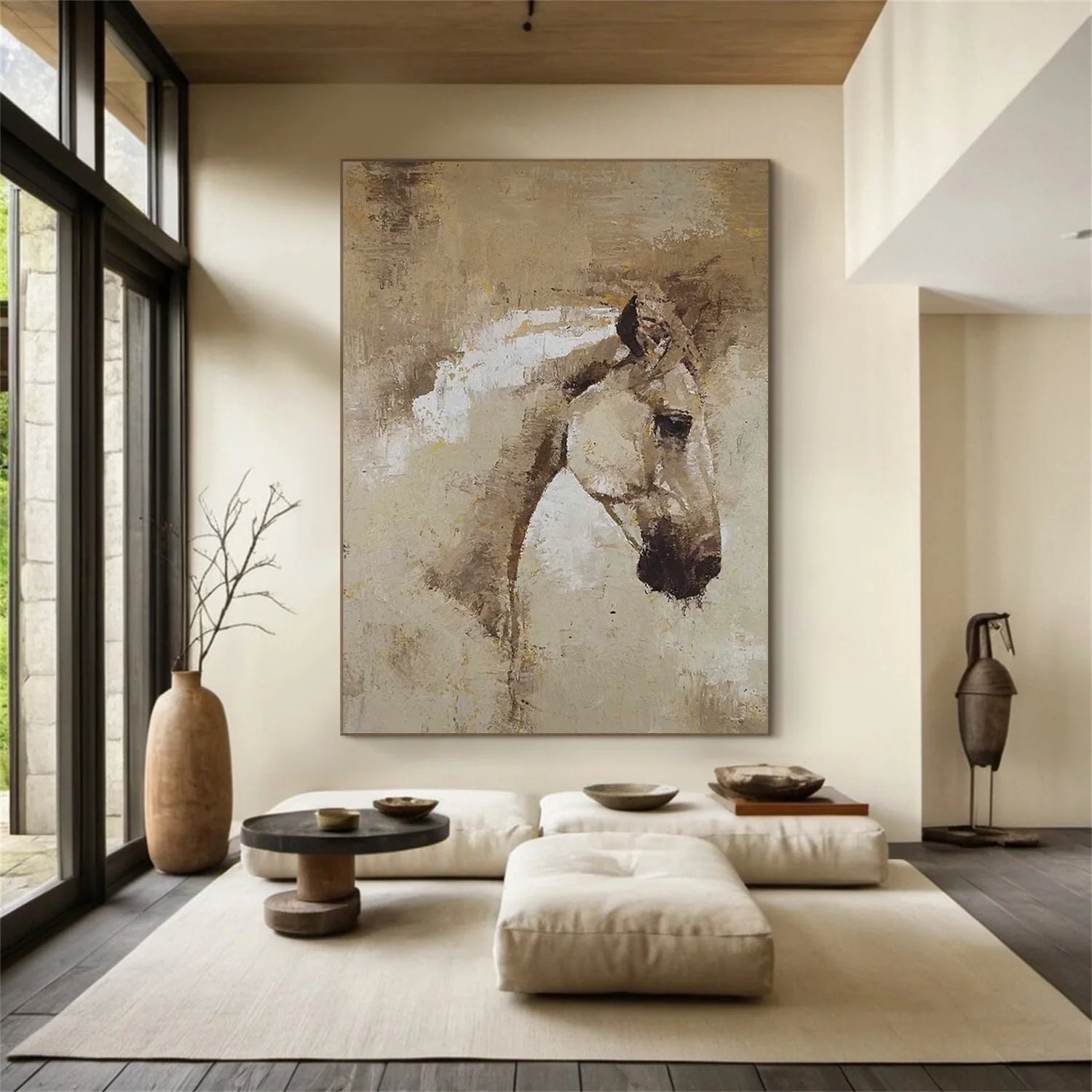 Abstract Animal Horse Wall Art #AL119