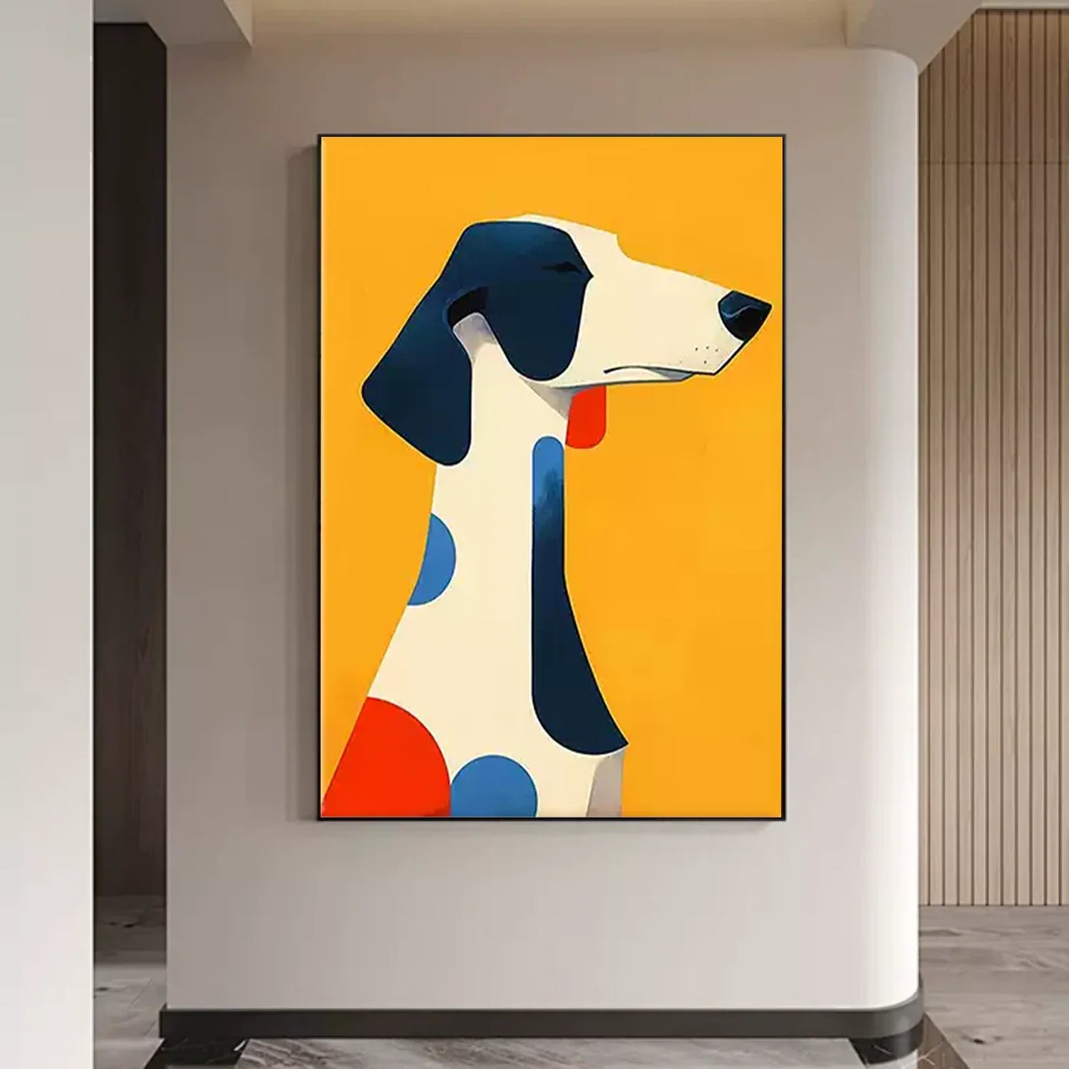 Abstract Animal Dog Wall Art #AL103