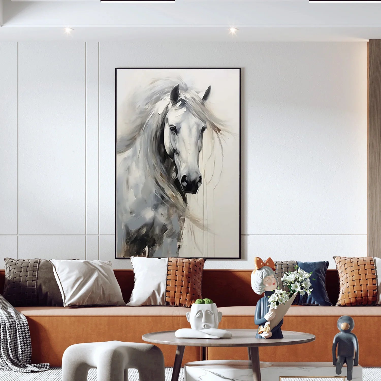 Abstract Animal Horse Wall Art #AL131
