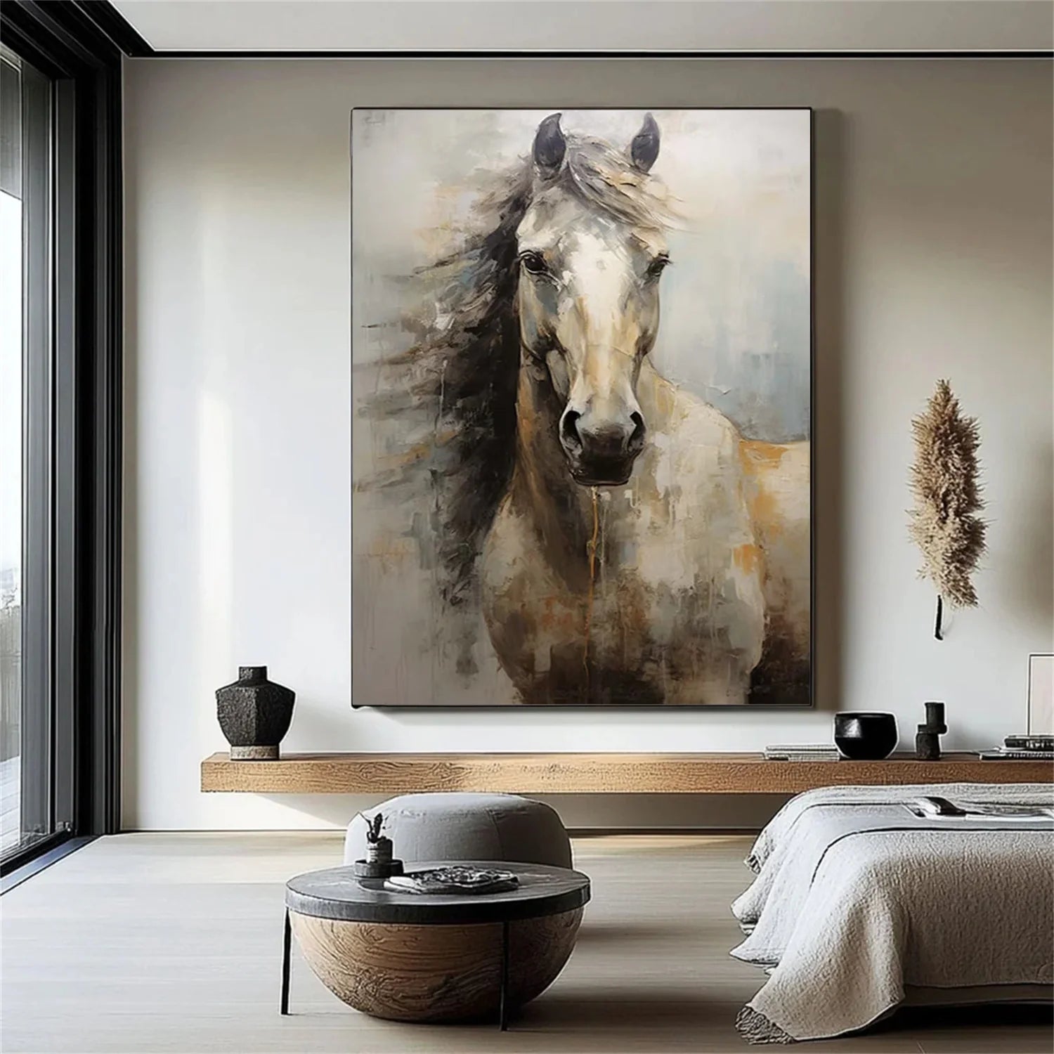 Abstract Animal Horse Wall Art #AL132