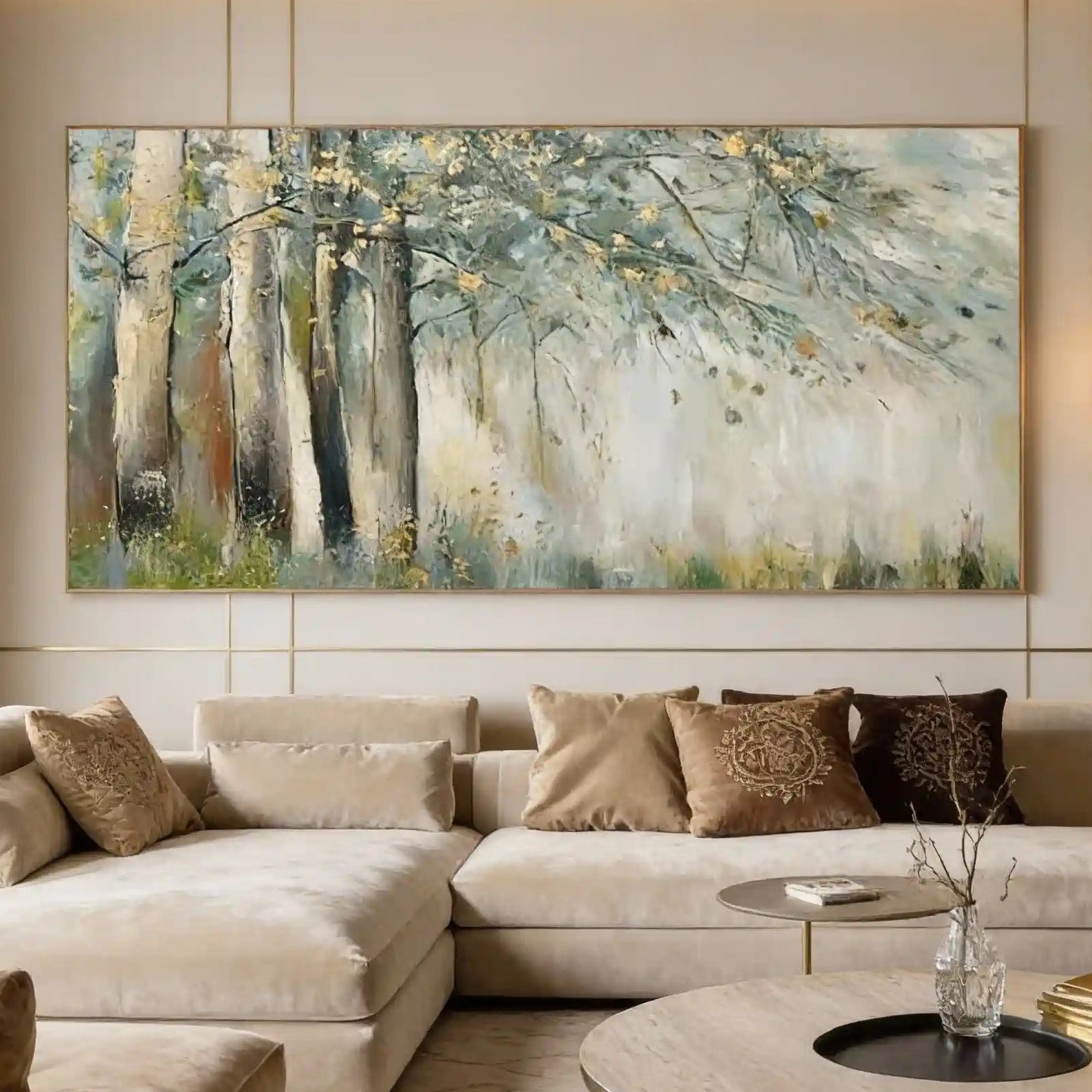 Abstract Textured Wall Art - Whispers of the Forest