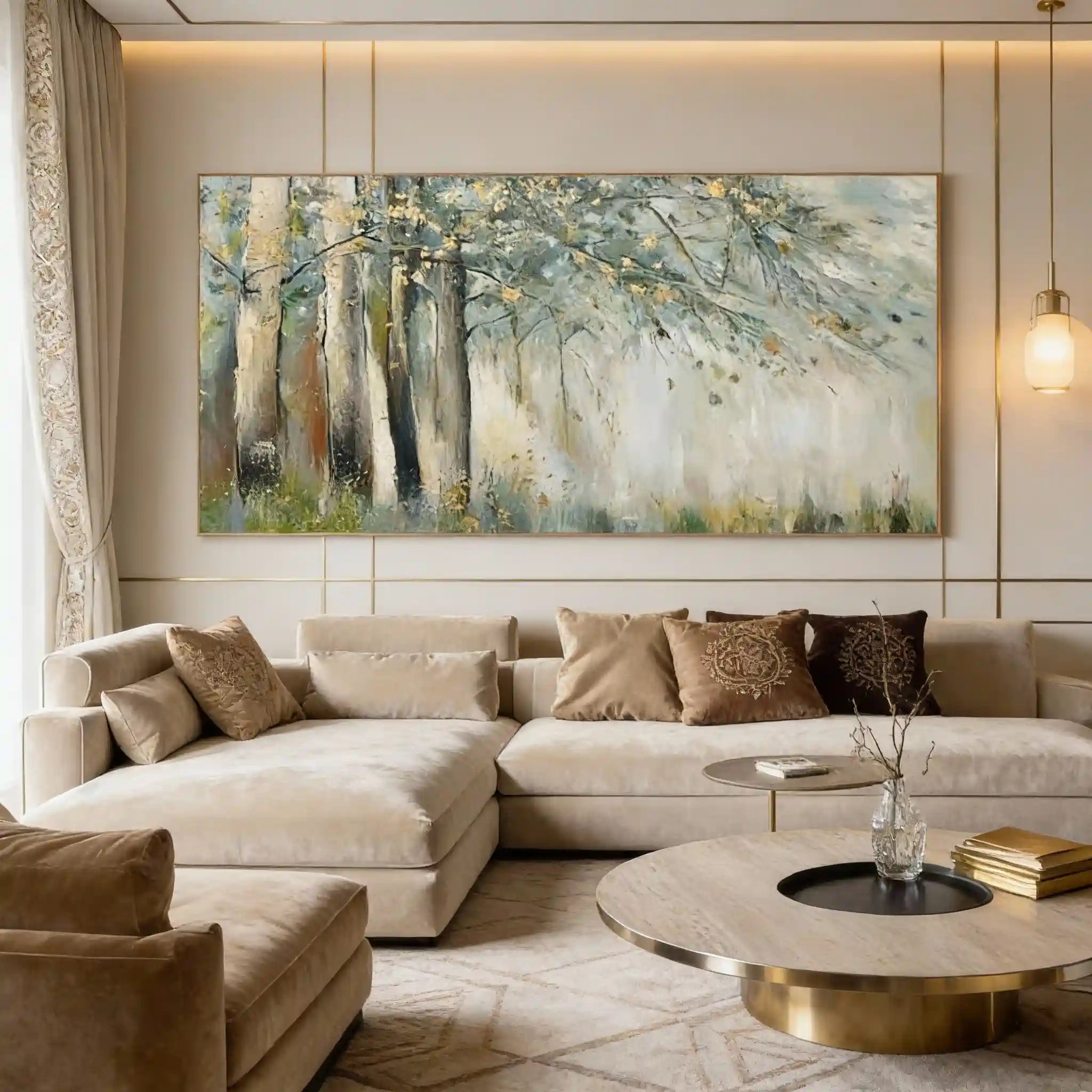 Flower & Tree Abstract Textured Wall Art #TFT002