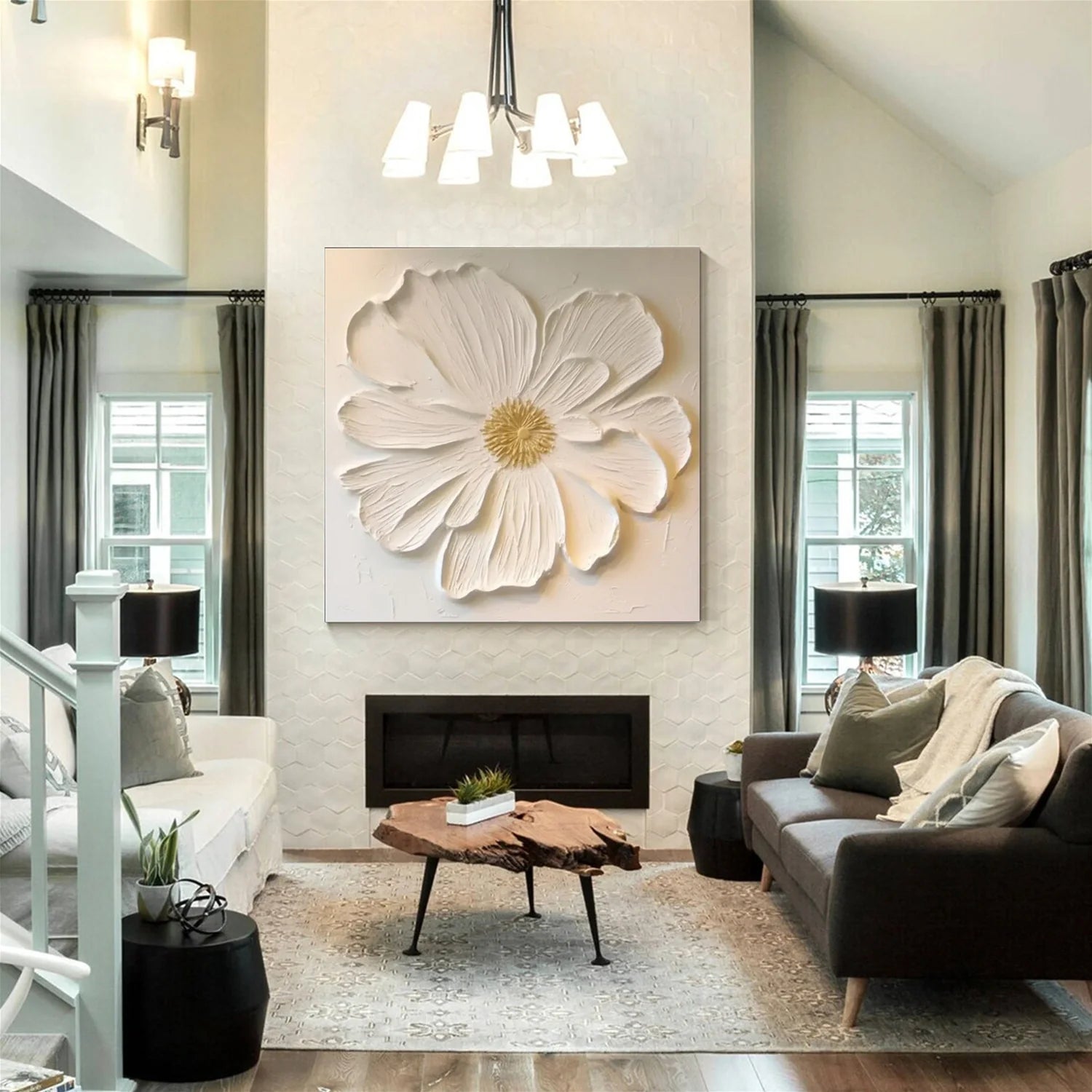 Flower & Tree Abstract Wall Art #ML091