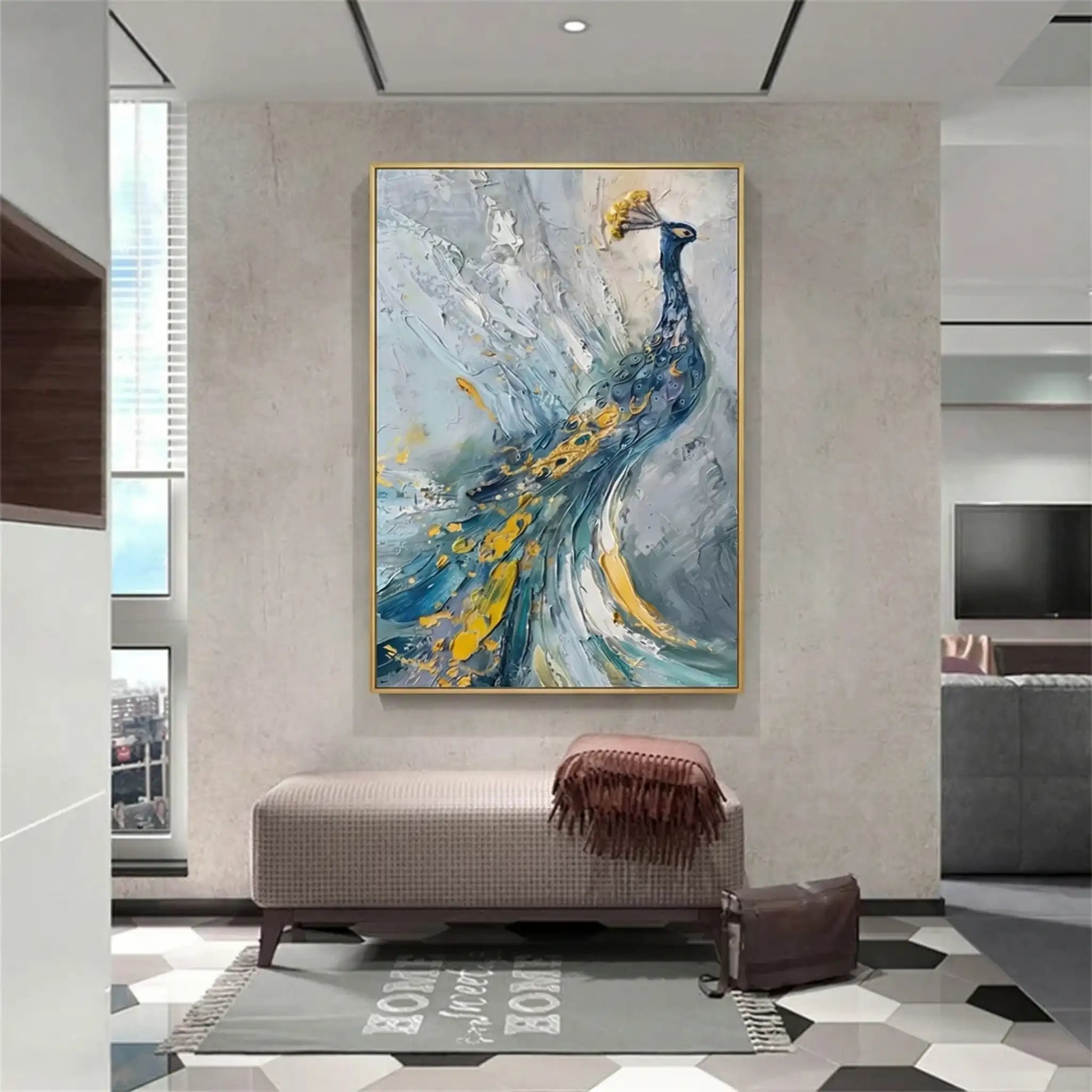 Colorful Abstract Animal Wall Art #AL091