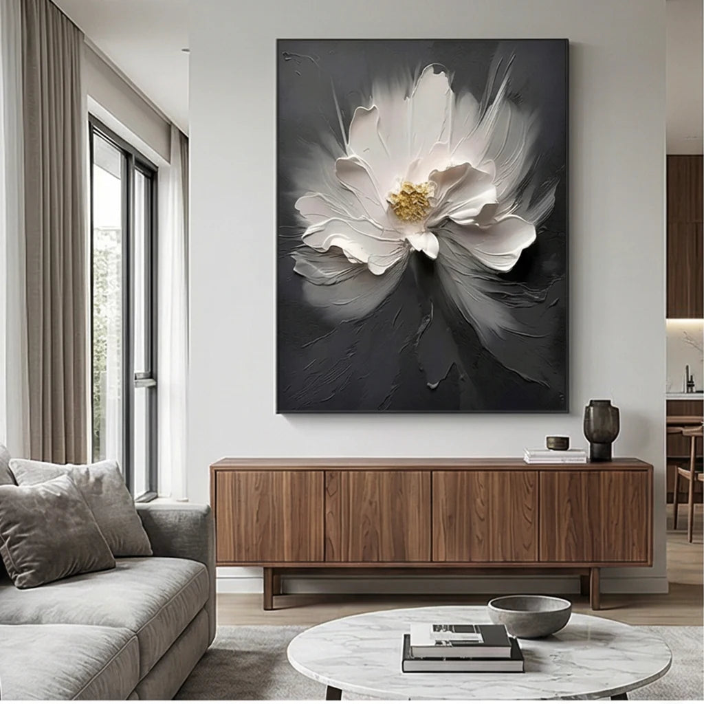 Flower & Tree Abstract Textured Wall Art #ML132