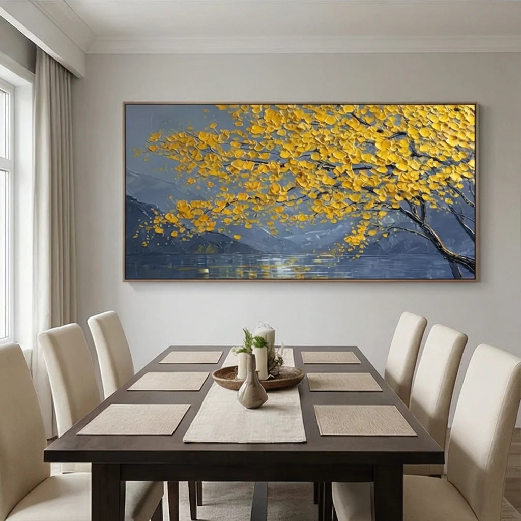 Flower & Tree Abstract Textured Wall Art #ML170