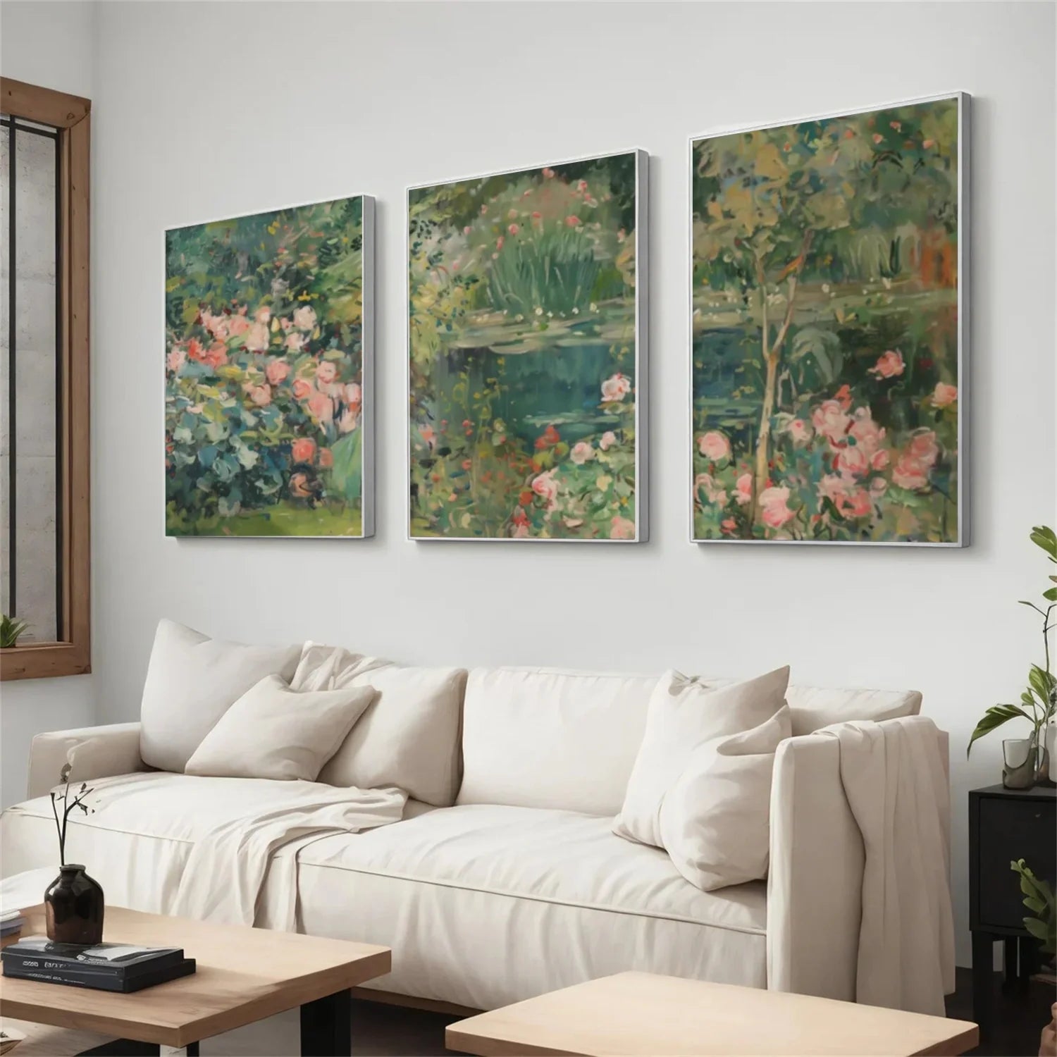 Flower & Tree Abstract Wall Art Set of 3 #ML173