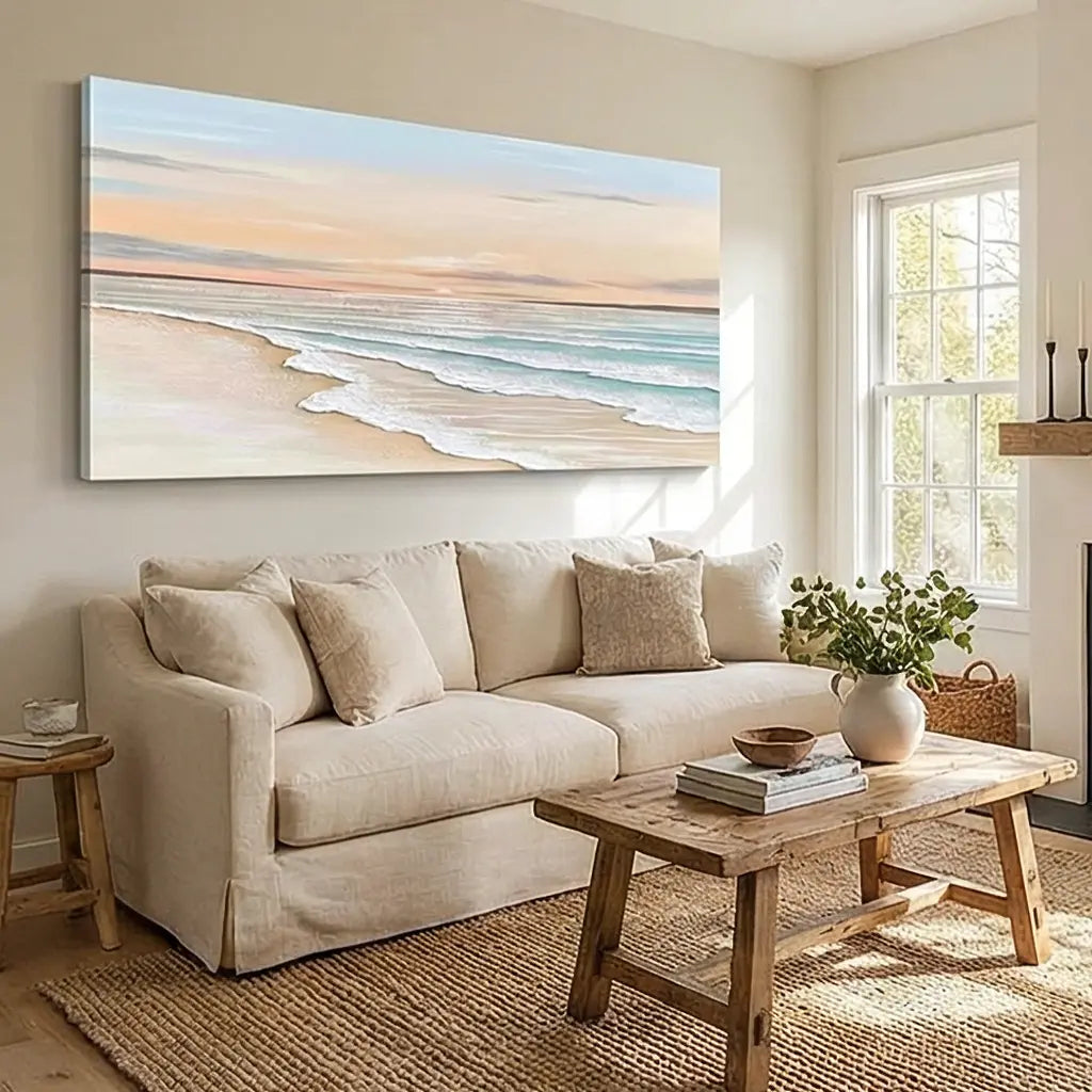 Ocean & Sky Abstract Textured Wall Art #OST25