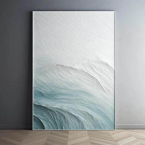 Ocean And Sky Minimalist Textured Wall Painting #OS007