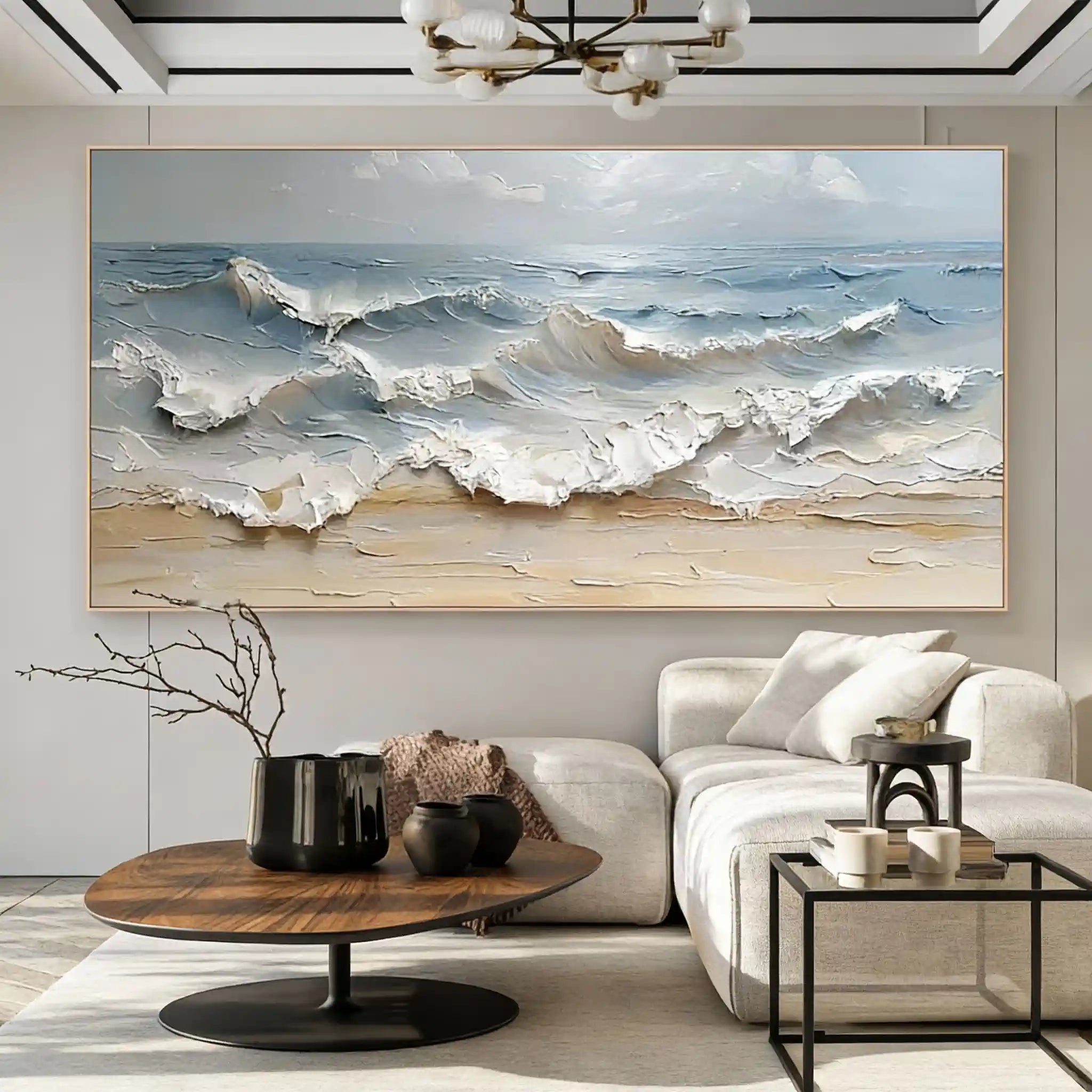Textured Ocean Wallart for Decor #BGM 052