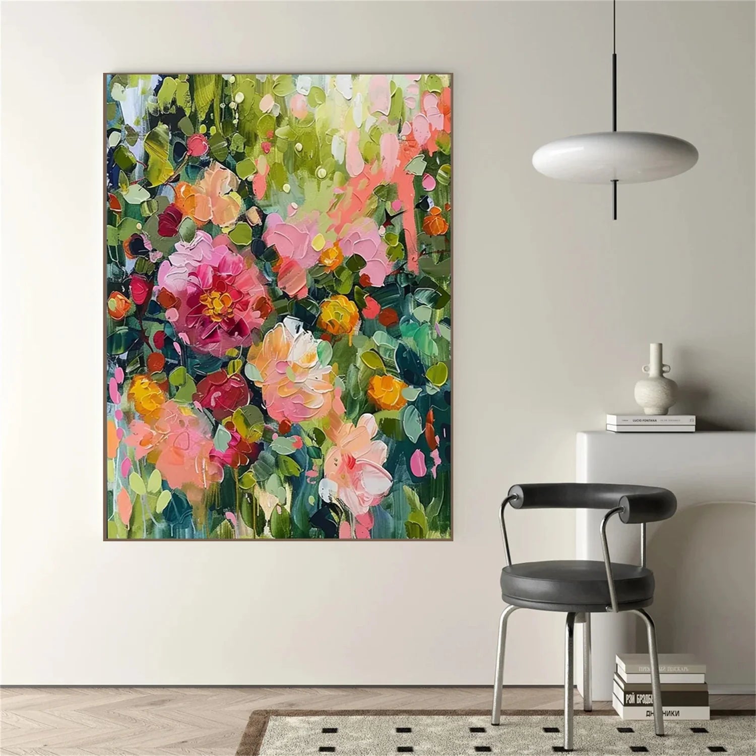 Colorful Flower & Tree Abstract Wall Art #ML084