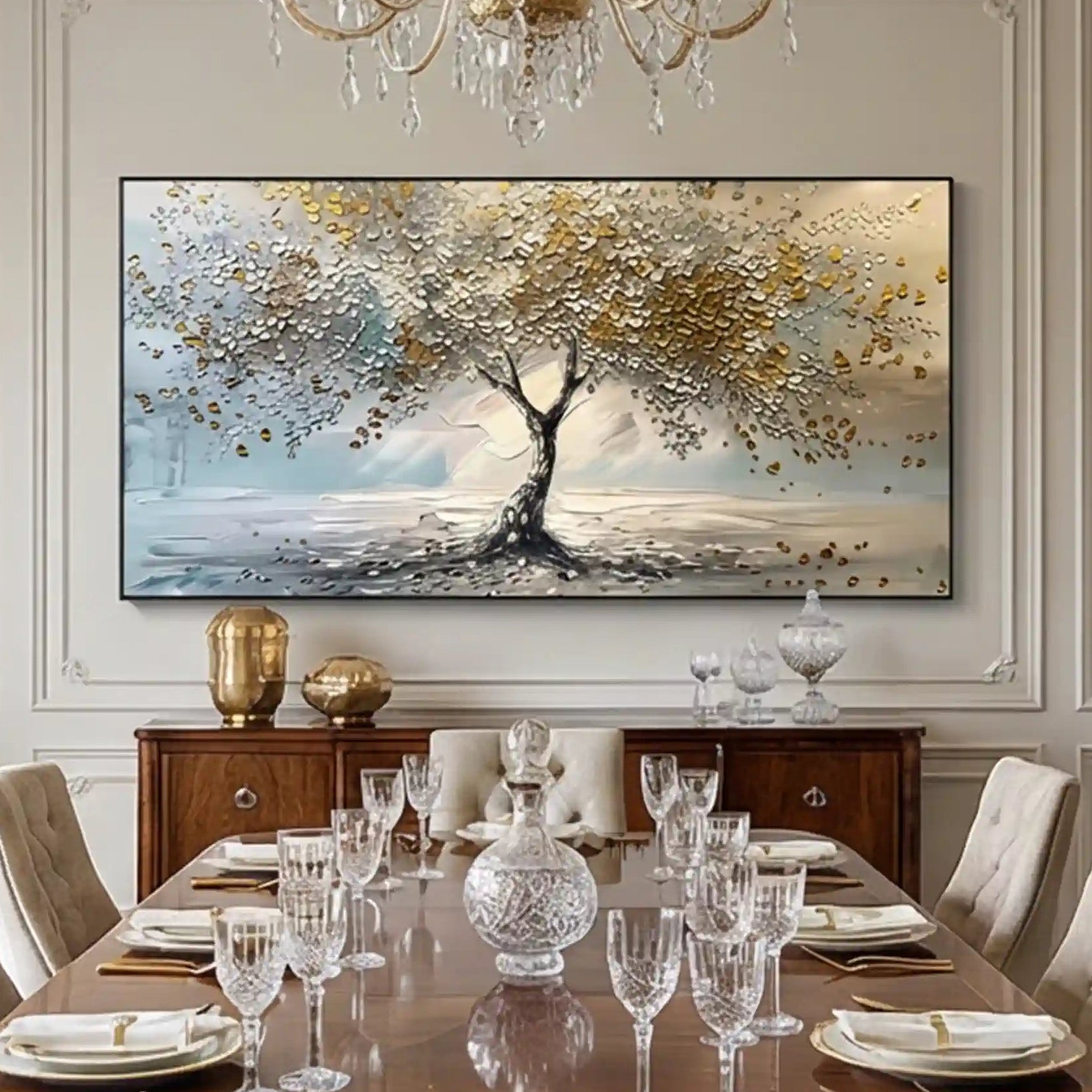 Tree Abstract Textured Wall Art #TP042