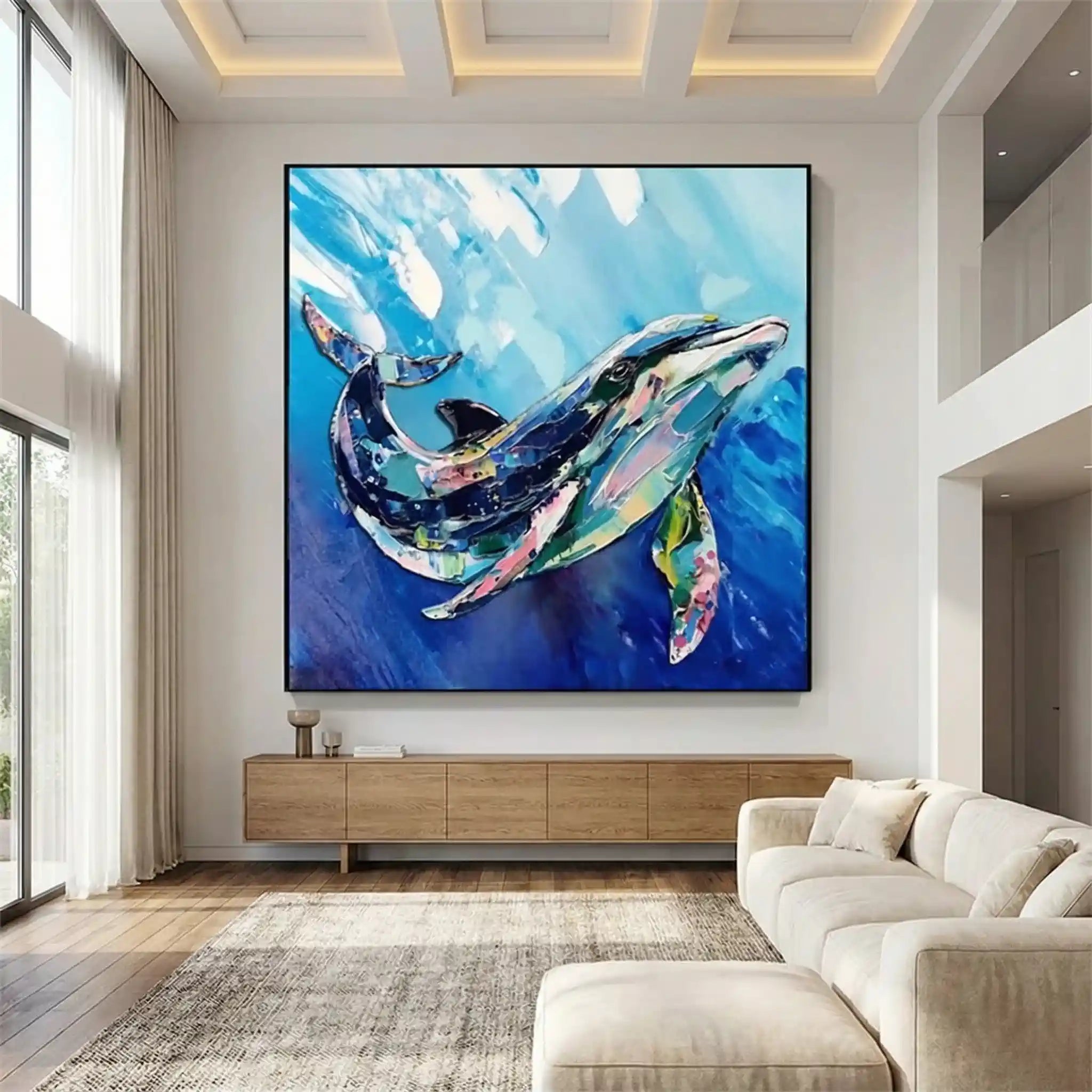 Colorful Abstract Animal Wall Art #AL095