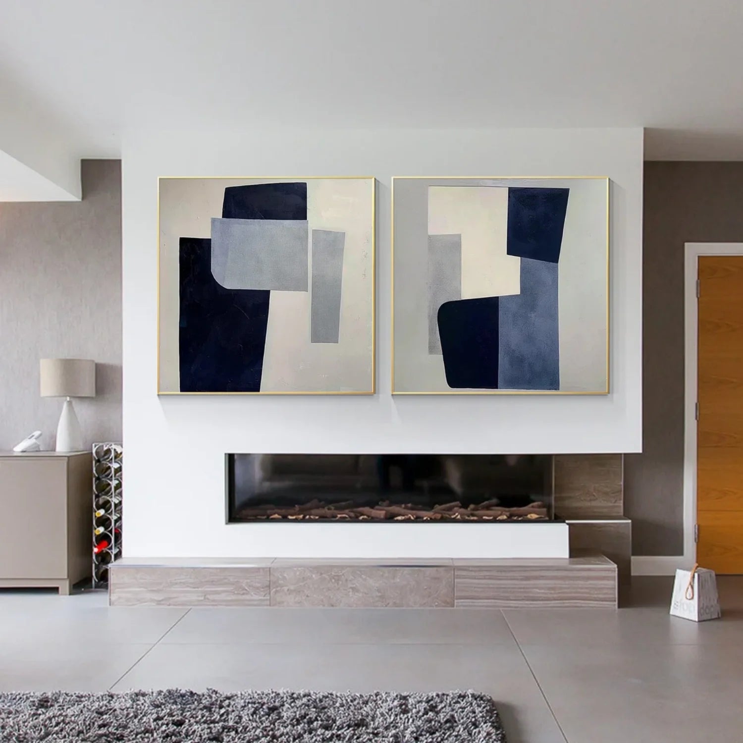 Abstract Canvas Art Set of 2 #WS632