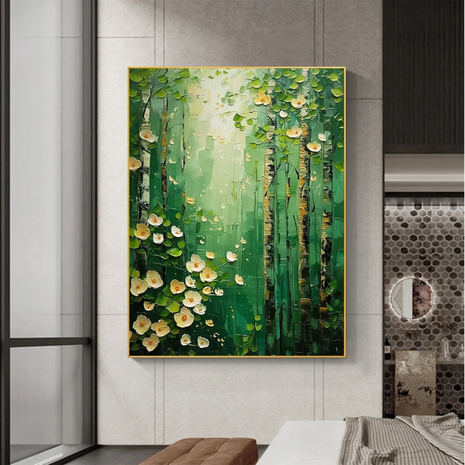 Tree Abstract Textured Wall Art #TP040
