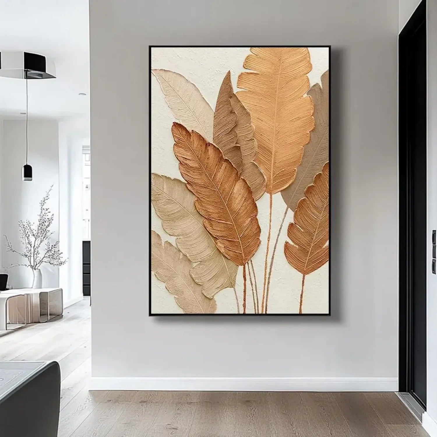 Flower & Tree Abstract Textured Wall Art #ML103