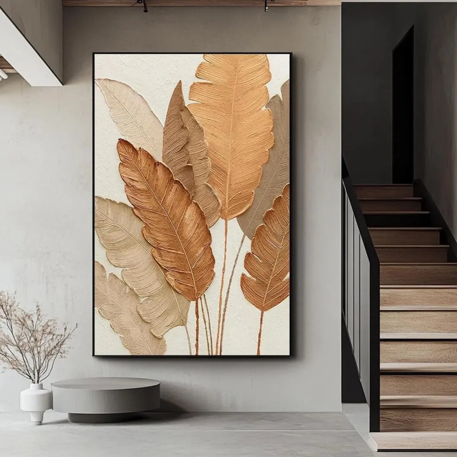 Flower & Tree Abstract Textured Wall Art #ML103