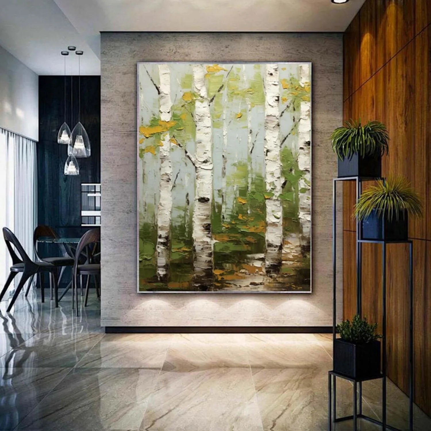 Tree Abstract Textured Wall Art #TP039