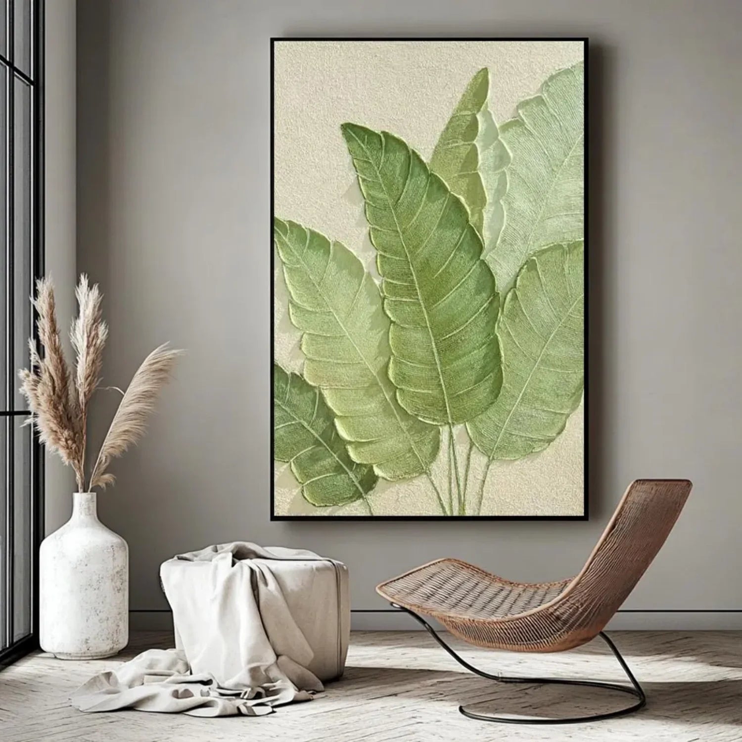 Flower & Tree Abstract Textured Wall Art #ML102