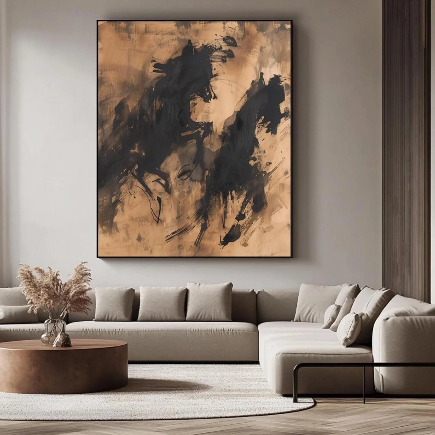 Abstract Animal Horse Wall Art #AL120