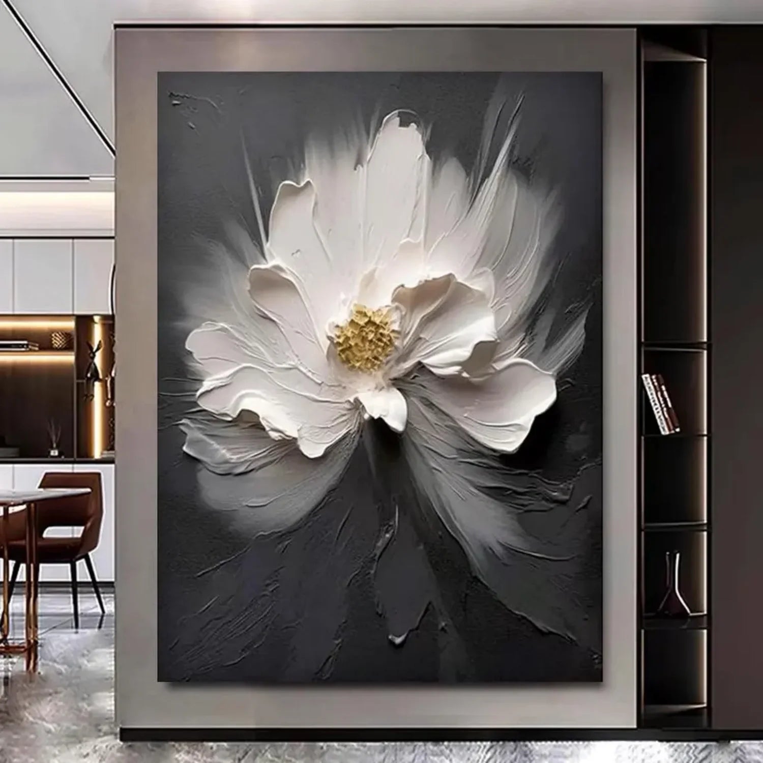 Flower & Tree Abstract Textured Wall Art #ML132