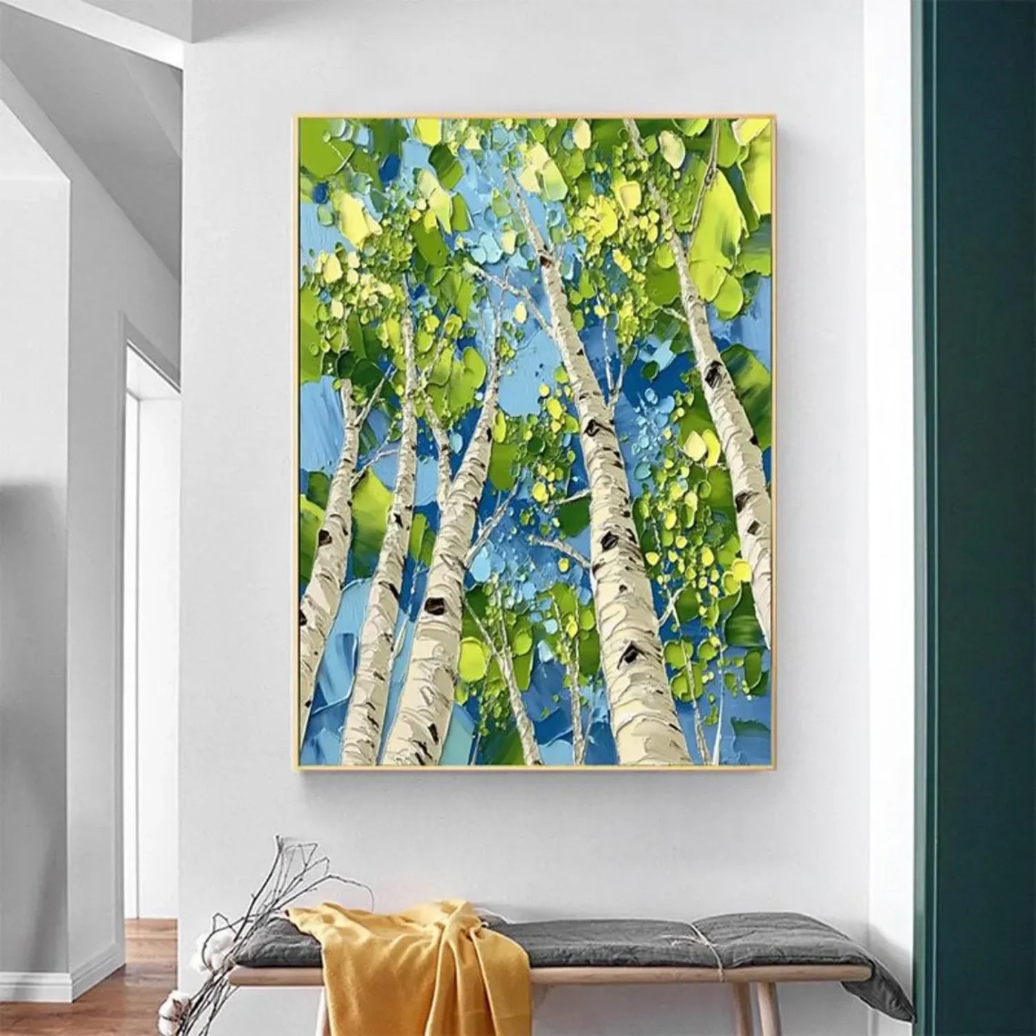 Tree Abstract Textured Wall Art #TP038