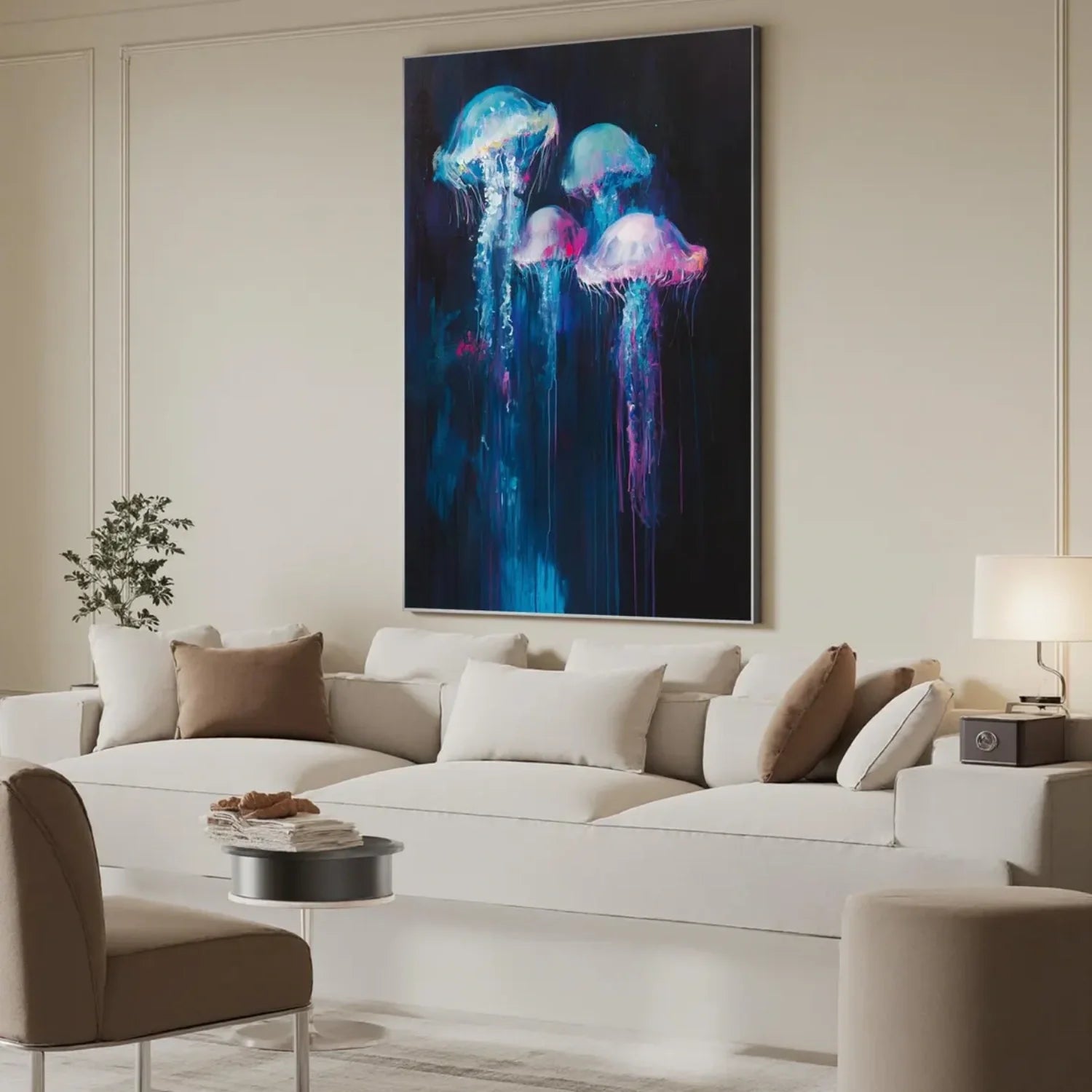 Abstract Animal Art Jellyfish Wall Art #AC041