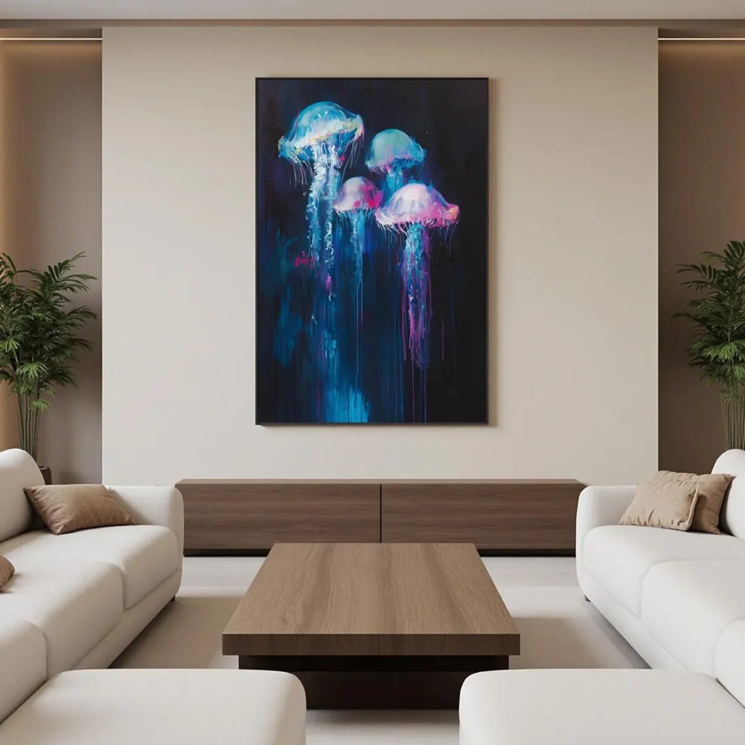 Abstract Animal Art Jellyfish Wall Art #AC041