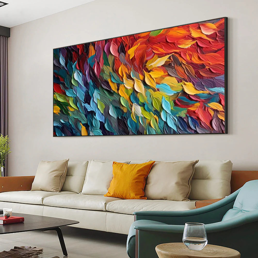 Colorful Ocean Fish Textured Wall Painting #BGM 011